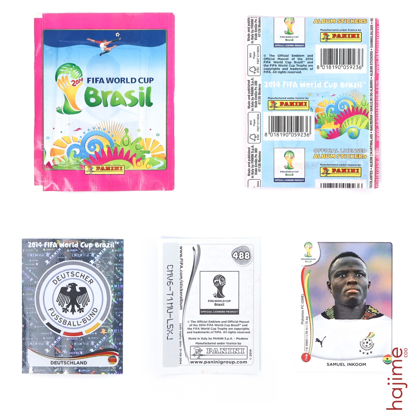 2014 Panini World Cup Stickers Sealed Pack (50 Packets)