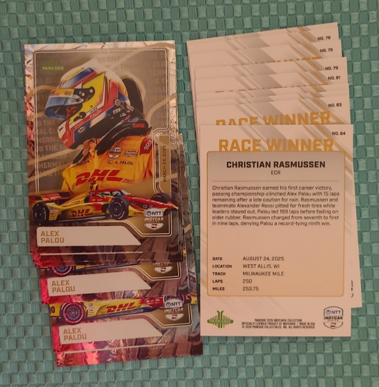 2026 Parkside Indycar NTT Collection Base Singles (Pick Your Card)
