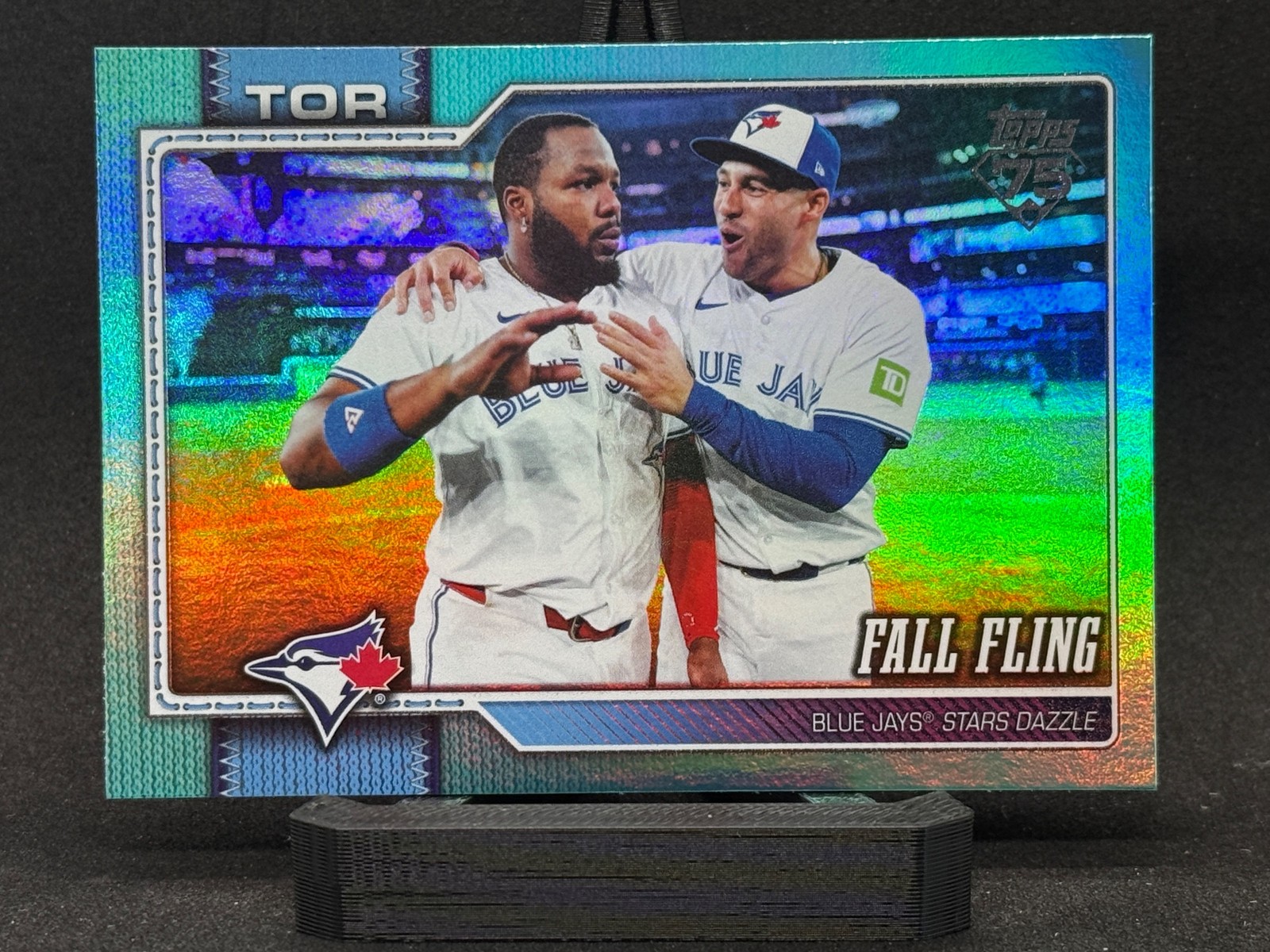 2026 Topps #356 Fall Fling Blue Jays Stars Dazzle Aqua Foil SP