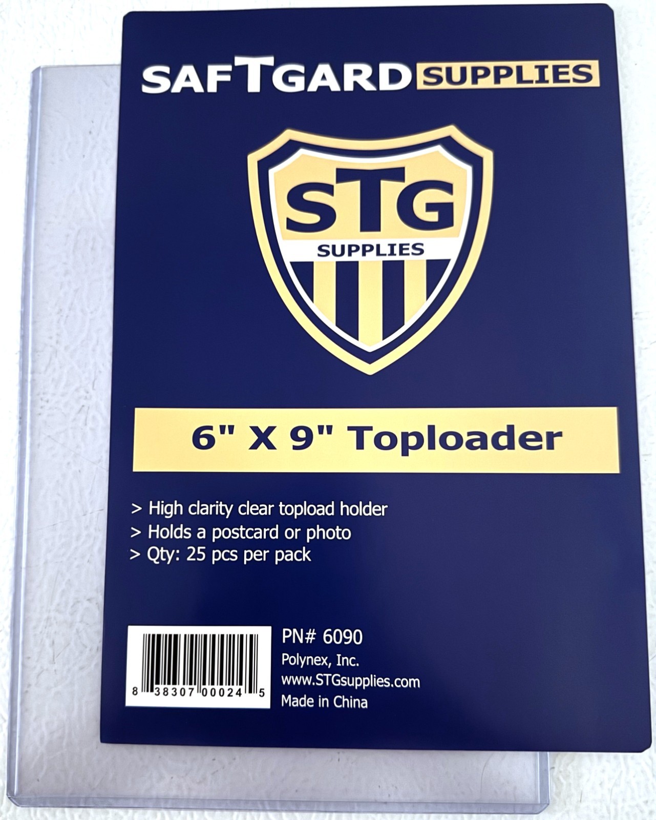 25 Saf-T-Gard 6 x 9 Hard Plastic Rigid Topload Photo Holders Toploaders – #6090