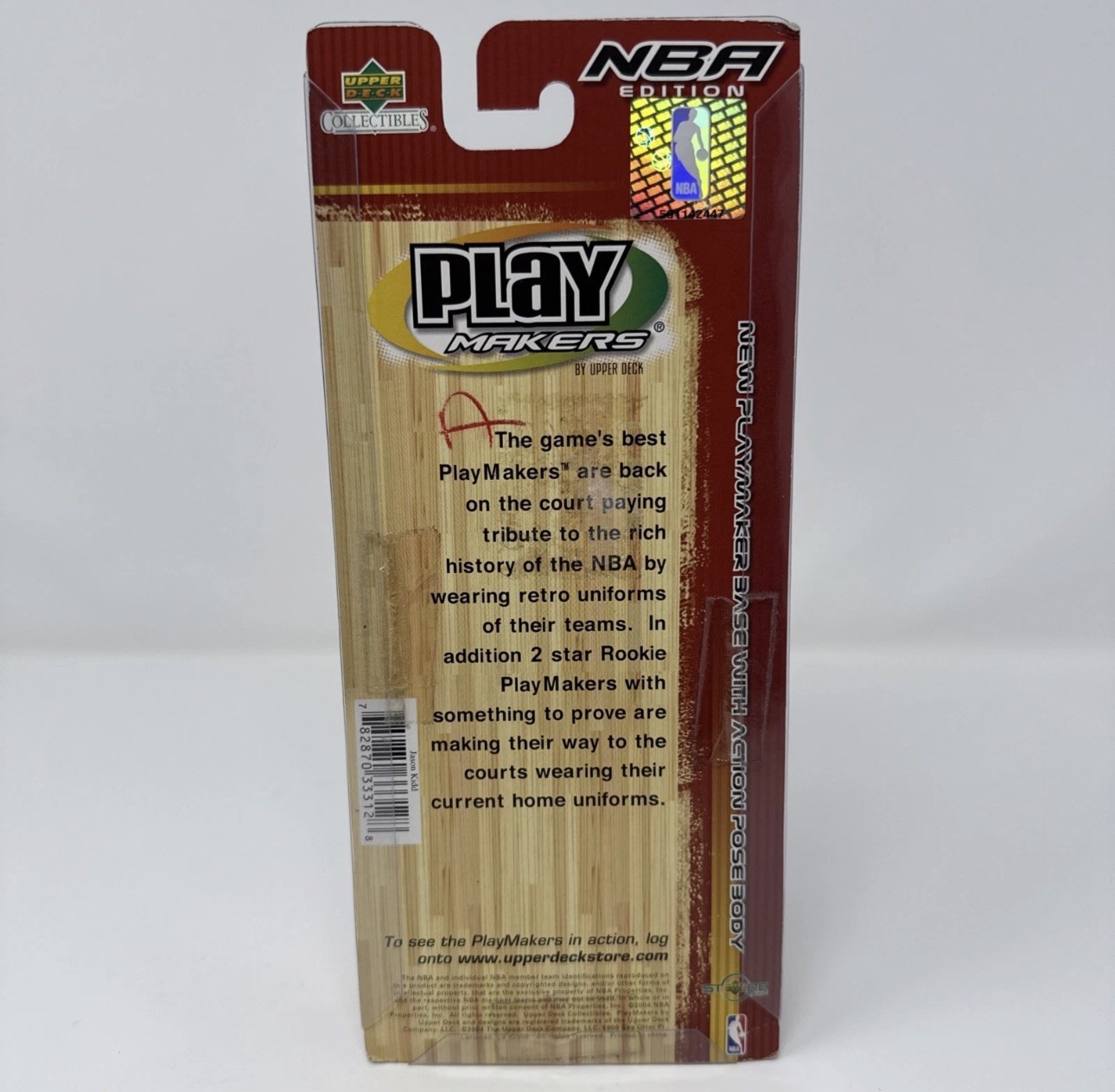 Jason Kidd Bobblehead NBA Upper Deck Play Makers ERROR – Yao Ming Name RARE