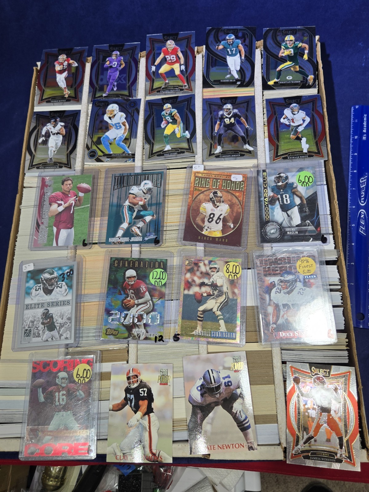 5500+ Sports Card Lot Monster Box NFL NBA MLB Unsearched Prizm Optic Chrome Lot