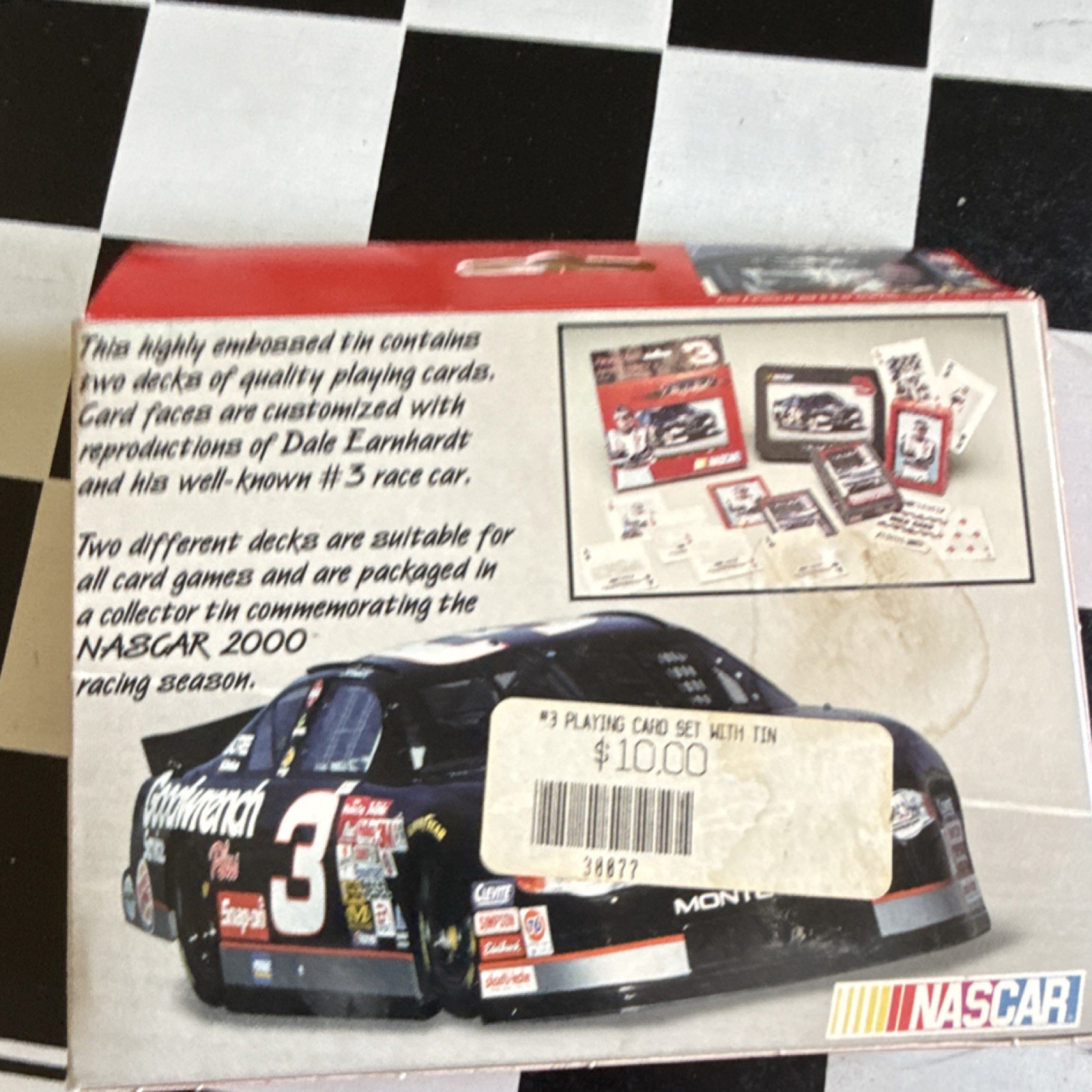 NASCAR Dale Earnhardt #3 Playing Card Set Collector Tin Sports Modern (1970-Now)