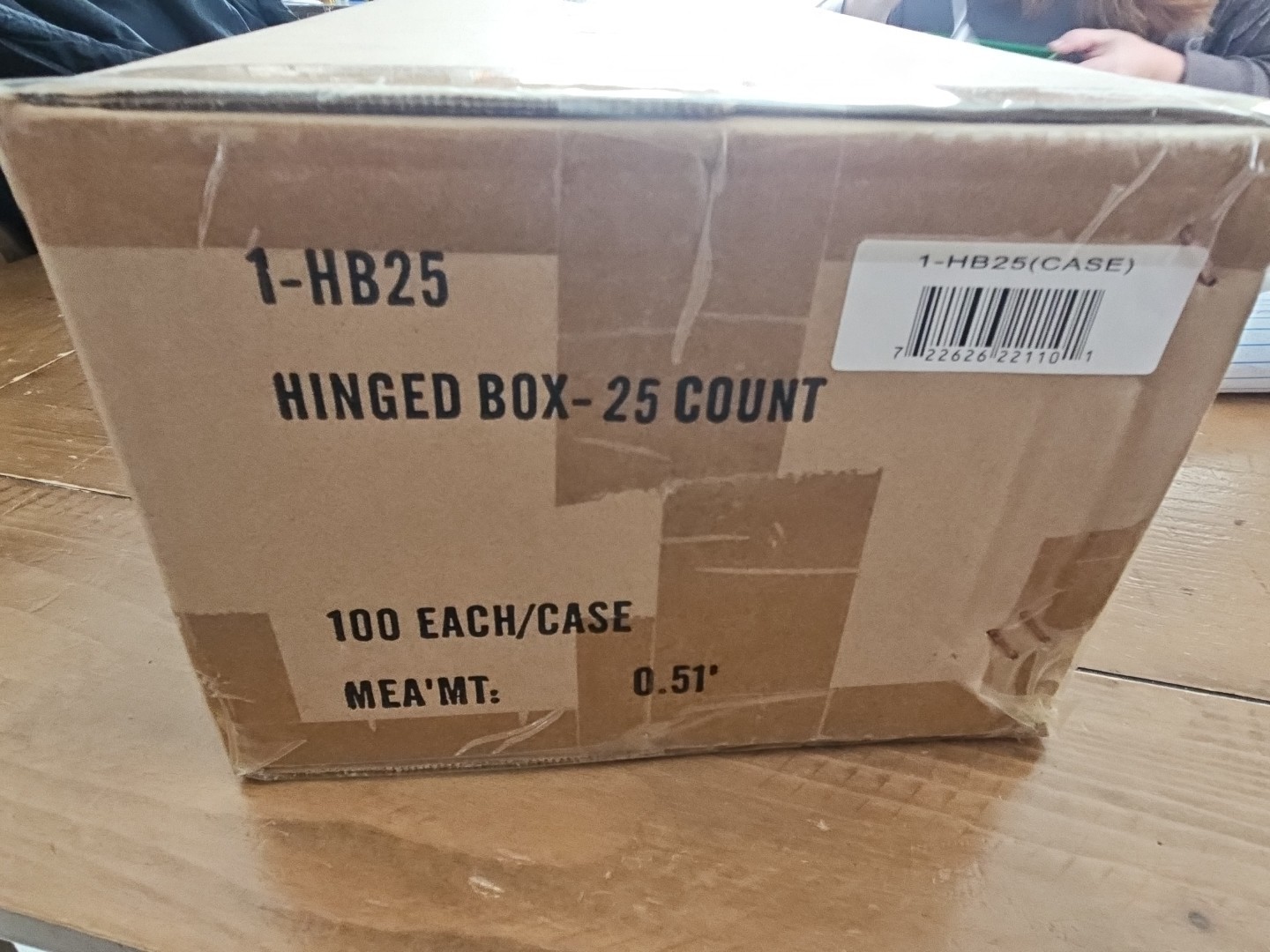 Case of 100 BCW 25 Count Hinged Plastic Baseball Trading Card Boxes hinge box