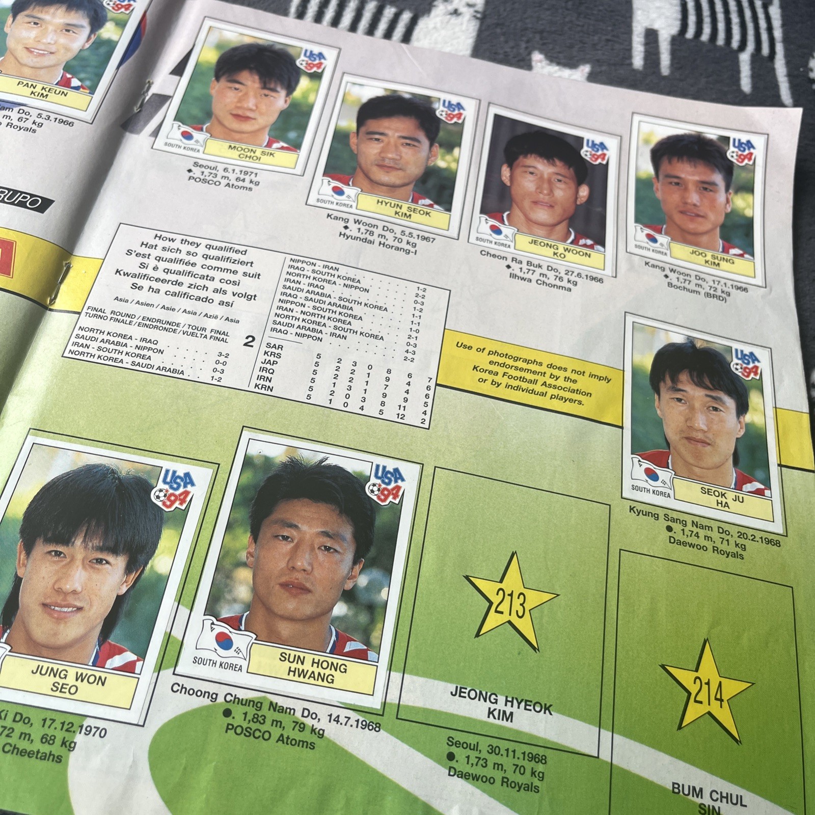 Panini USA World Cup 94 Football Album Incomplete – 275 Stickers – Free UK P&P