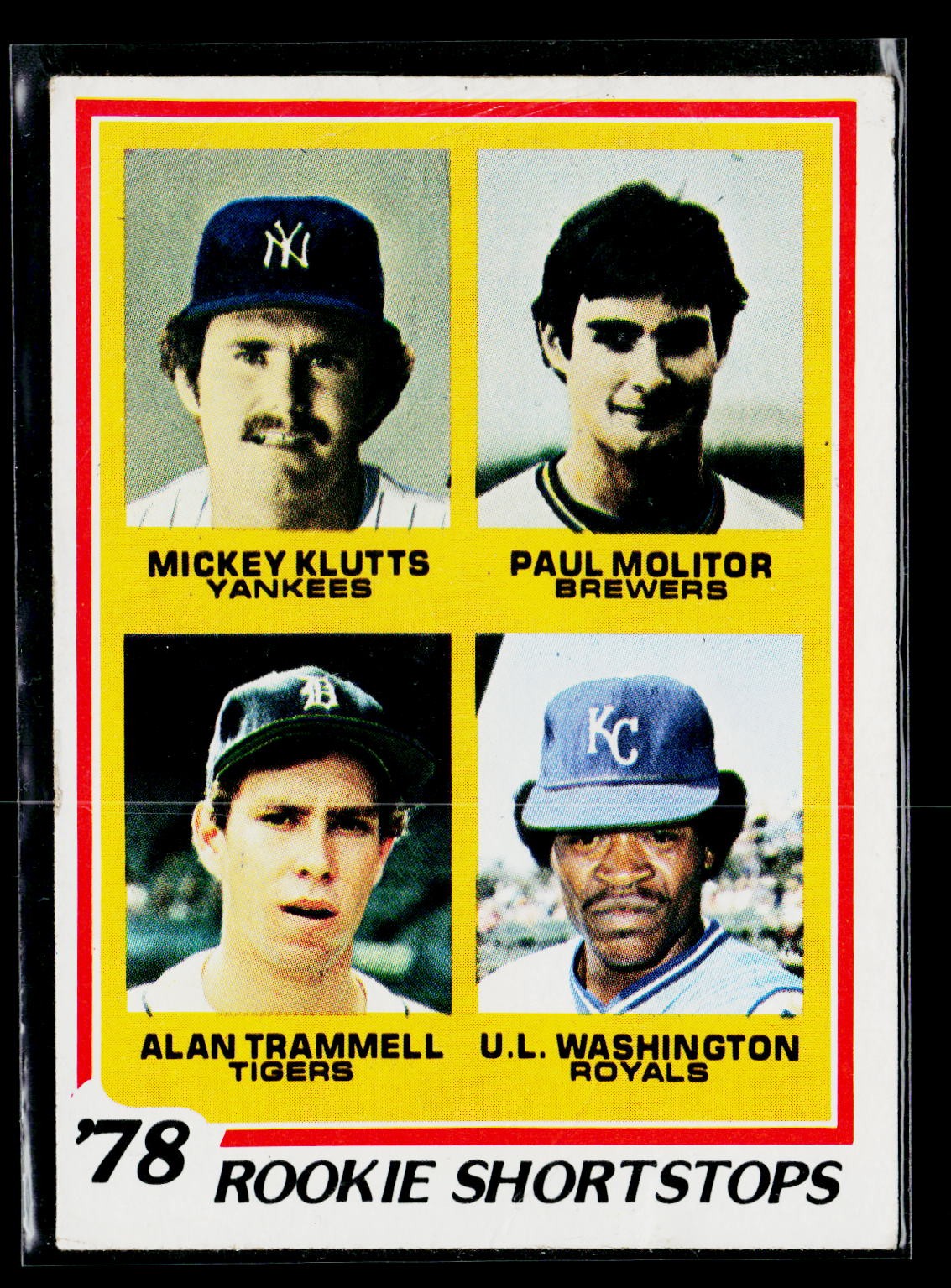 1978 Topps #707 1978 Topps Paul Molitor / Alan Trammell Rookie