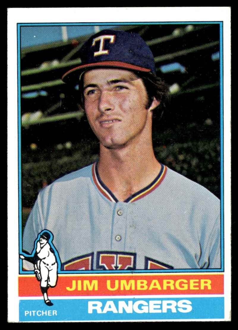 1976 Topps Jim Umbarger RC Texas Rangers #7