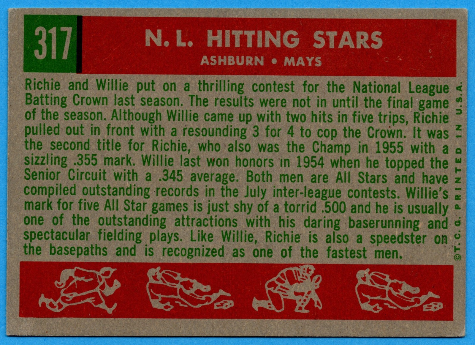 1959 Topps May’s Catch Makes Series History #464 VG-EX