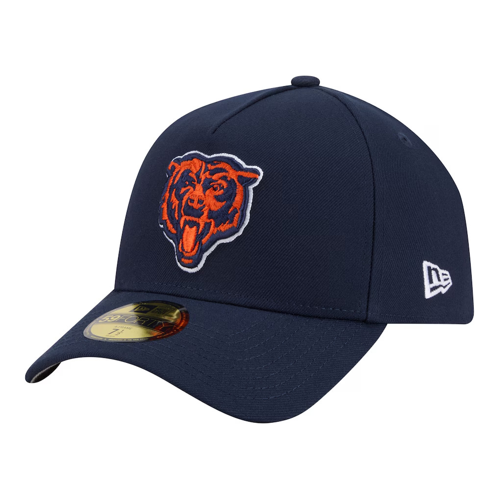 [BIG SALE] Chicago Bears A-Frame 59FORTY Fitted Hat Navy