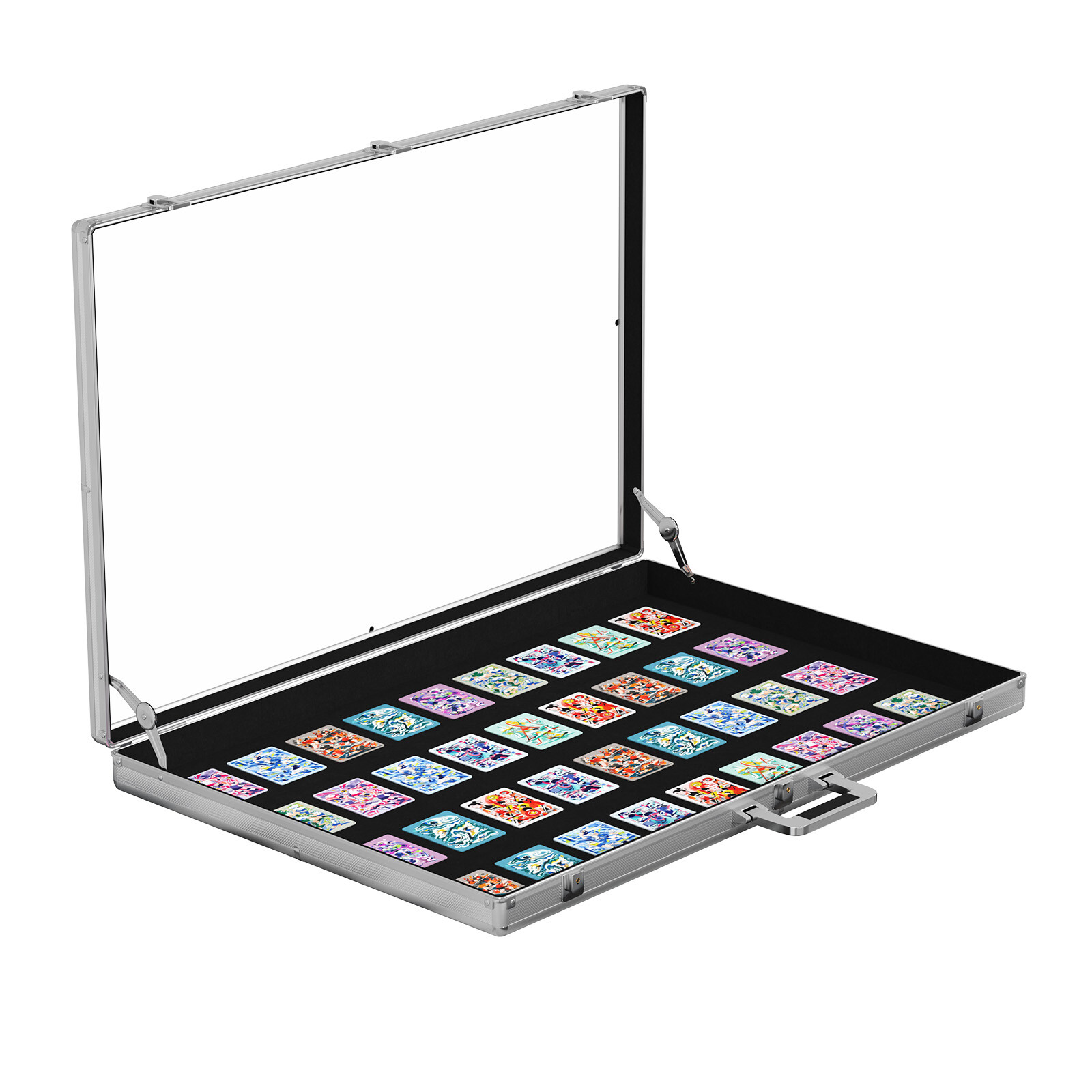 Aluminum Acrylic Table Top Trade Show Portable Display Case Trading Card/Jewelry