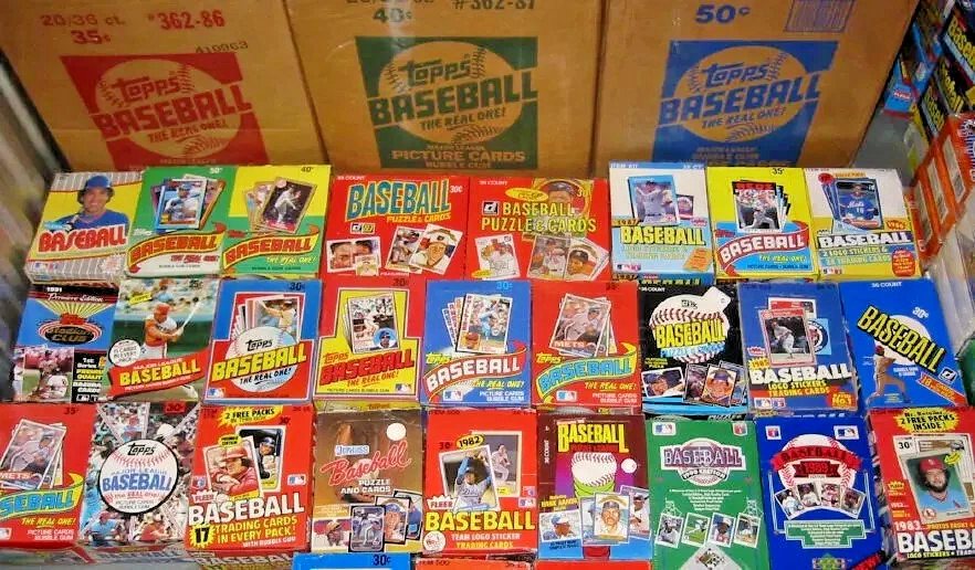 Mystery Lot Unopened Baseball Card Packs 80s 90s Sealed 100+ Cards Birthday Gift