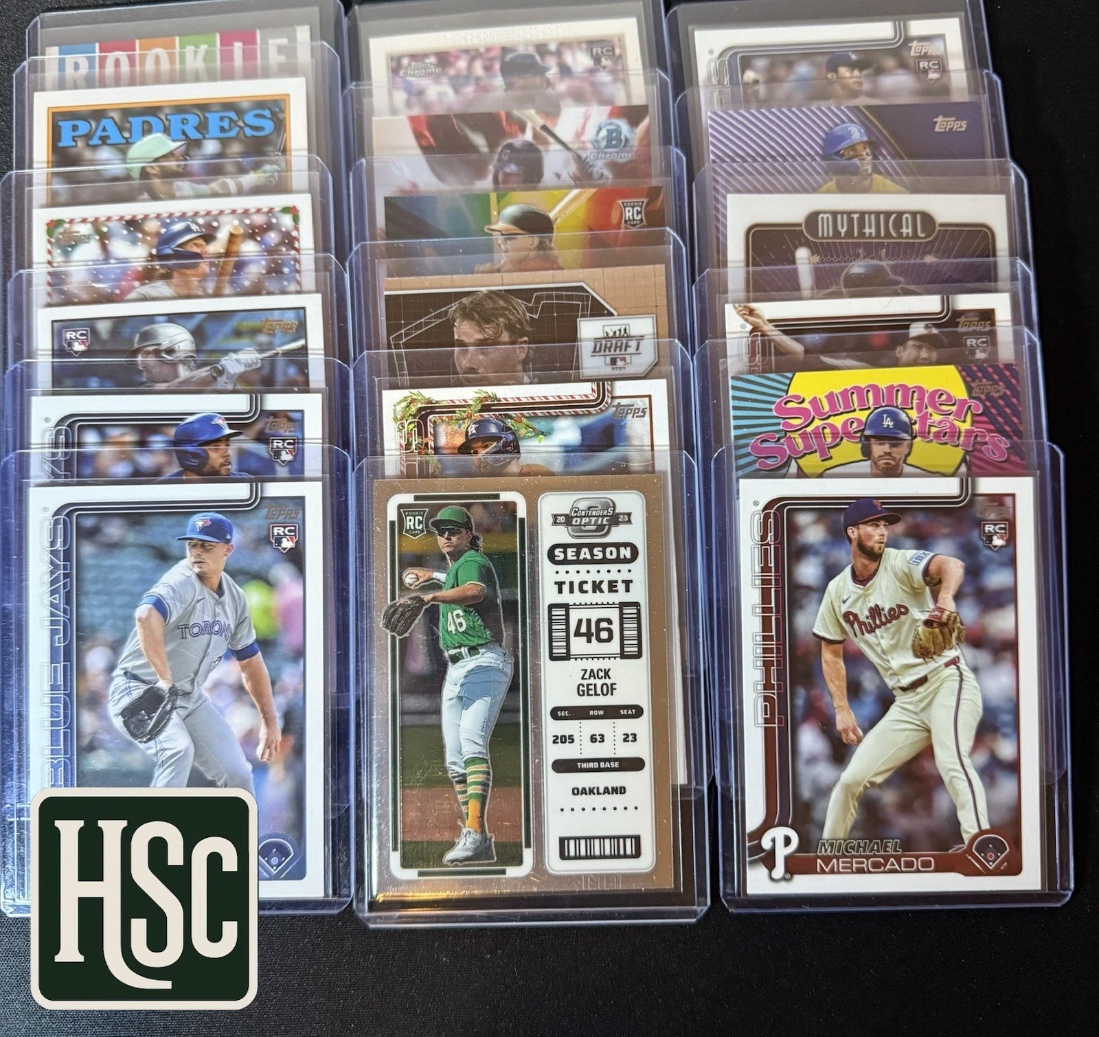 Baseball MLB – 200 Card Lot – Rookies, Parallels, Memorabilia, Autos, Numbered