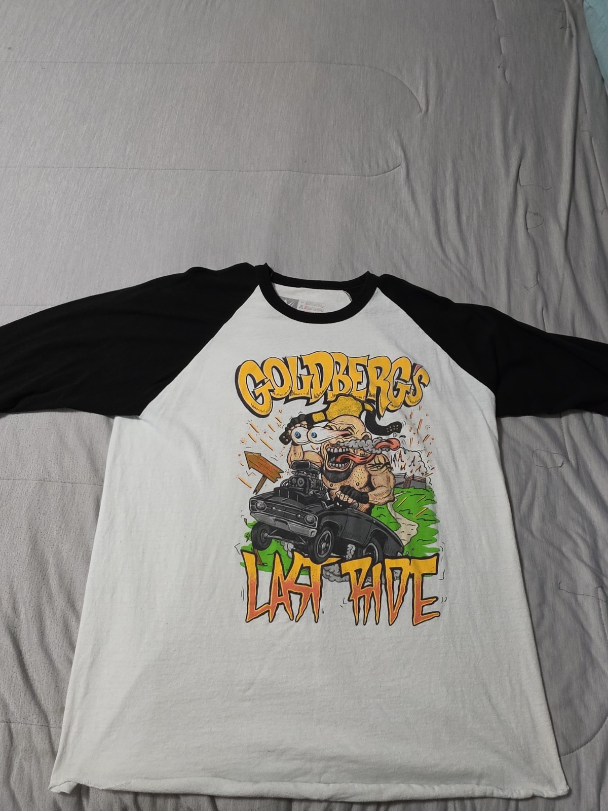 WWE Goldberg Men’s Large Last Ride Raglan Shirt