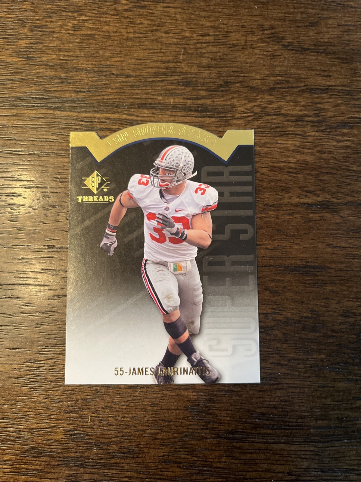 2009 SP Threads – Sp Superstar Die-Cuts James Laurinaitis #AP41 (RC) Ohio State