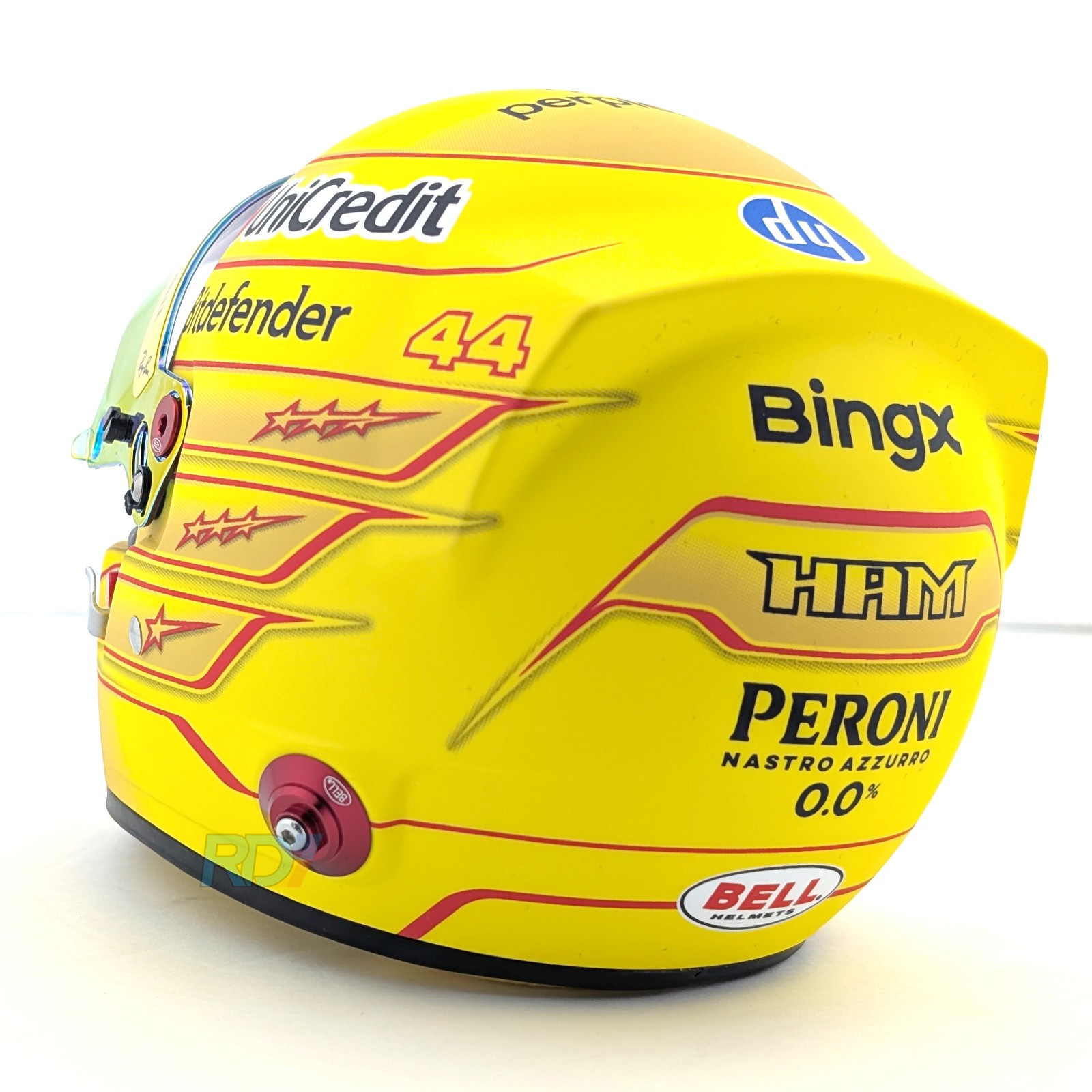 2026 Lewis Hamilton Mini Helmet – 1:2 Scale Bell Ferrari F1 Helmet – 4100536