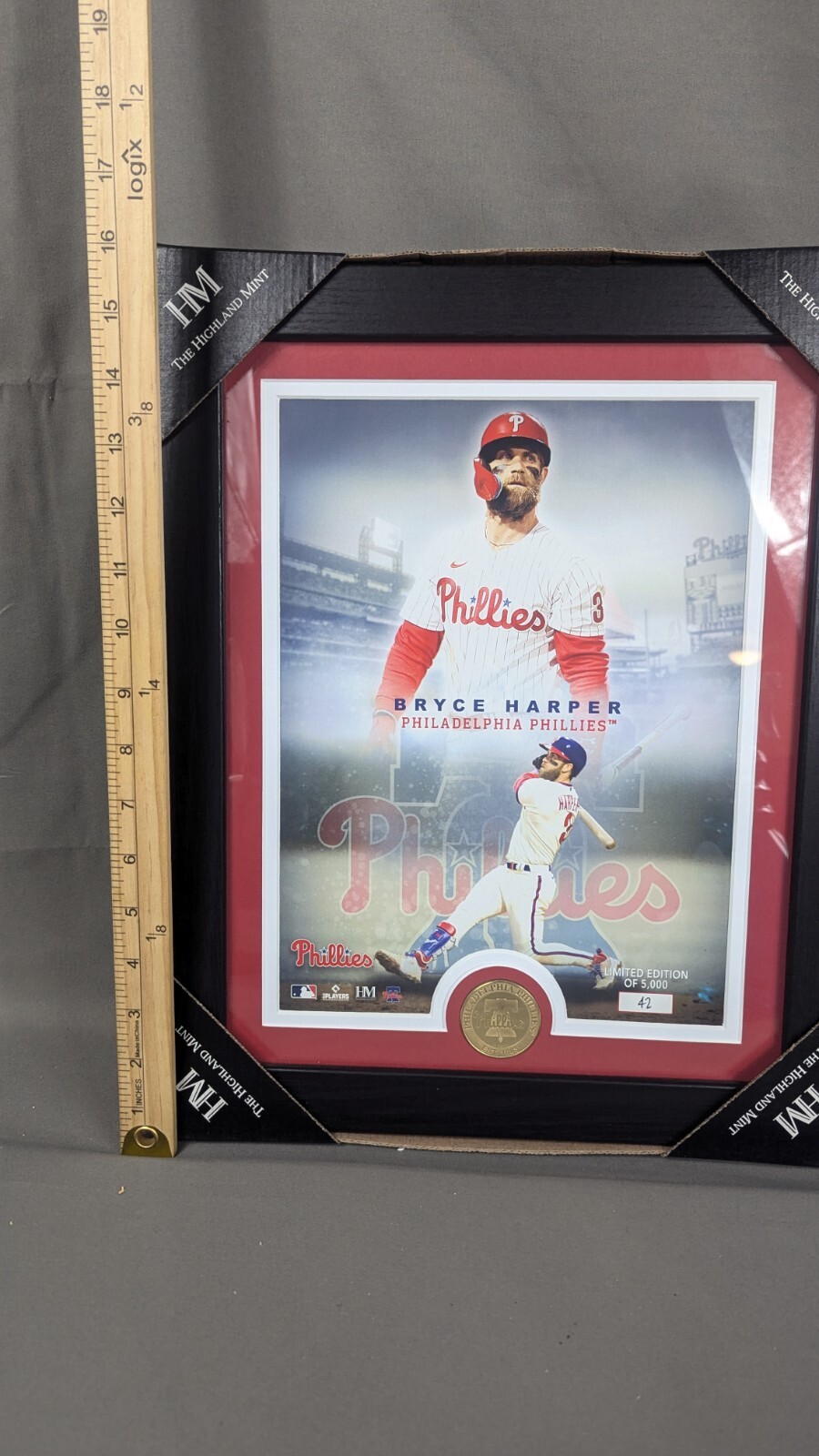Bryce Harper Highland Mint Framed Coin And Photo Limited Edition #42/5000