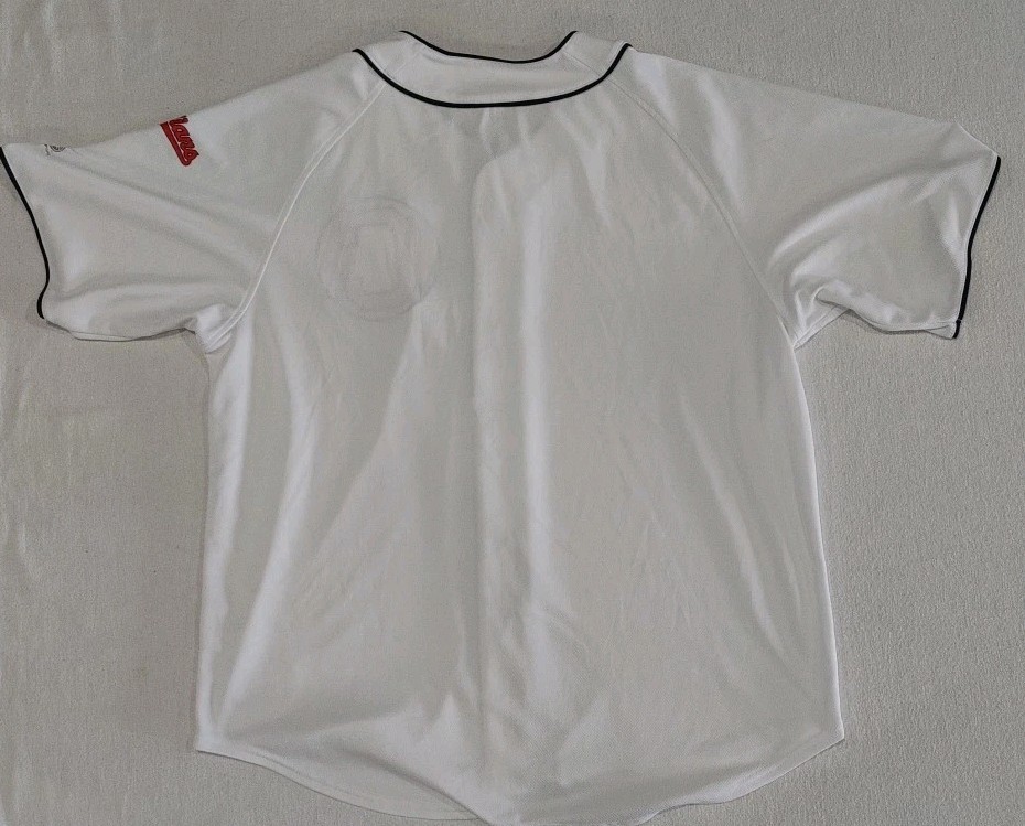 Cleveland Indians MLB Genuine Merchandise White Button Up Jersey Adult Size XL