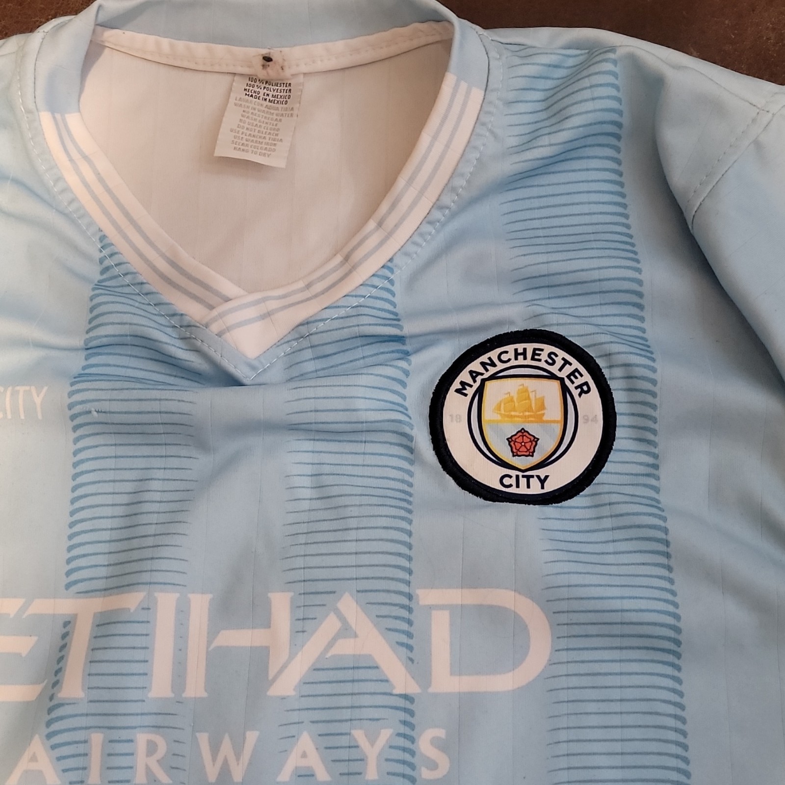 Puma Manchester City Jersey Youth SZ 14 (L) 23/24 Erling Haaland #9 WC Hero 252