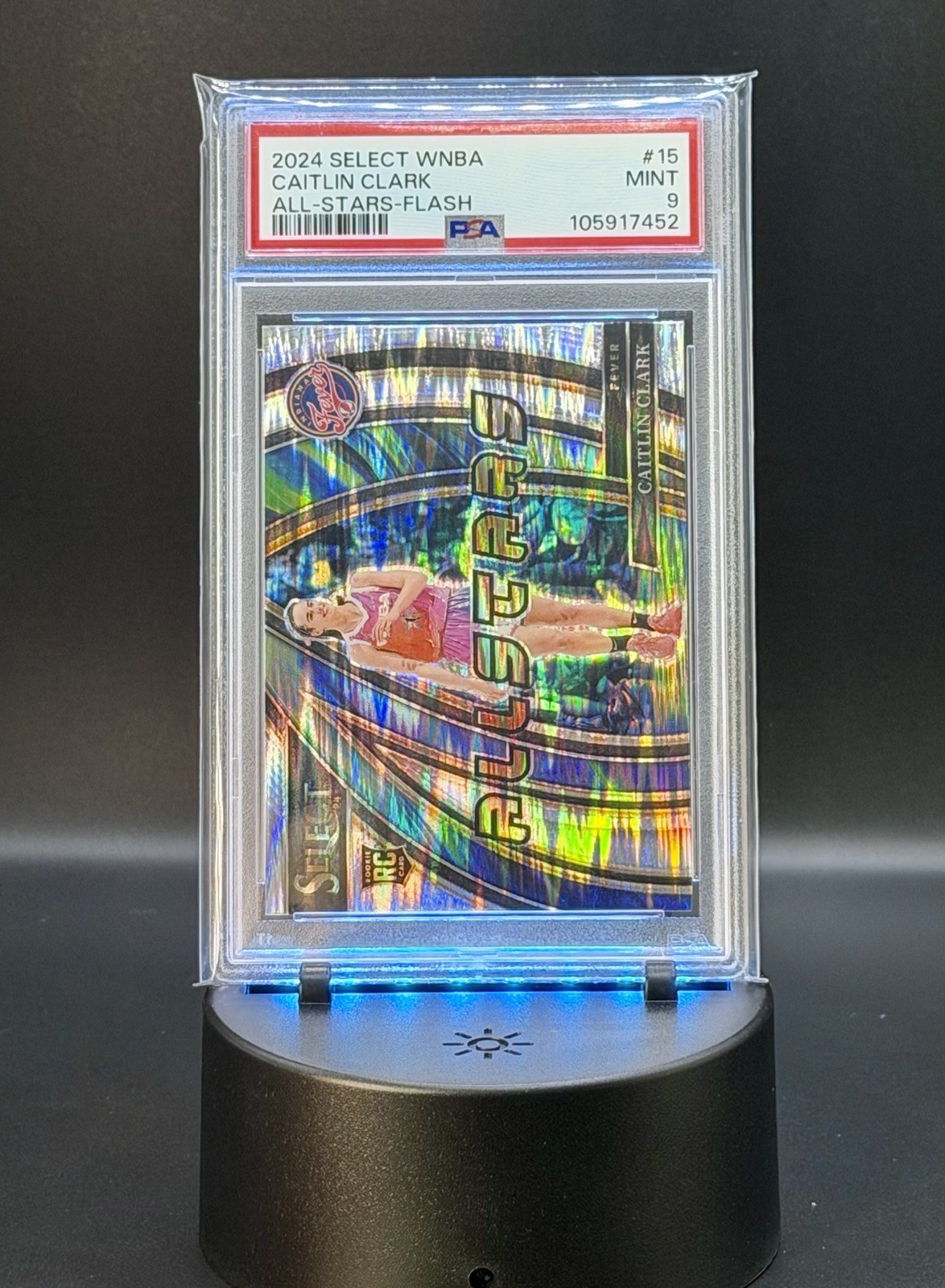 2024 Select WNBA Caitlin Clark All-Stars Flash Prizm RC PSA 9 Indiana Fever ⭐️