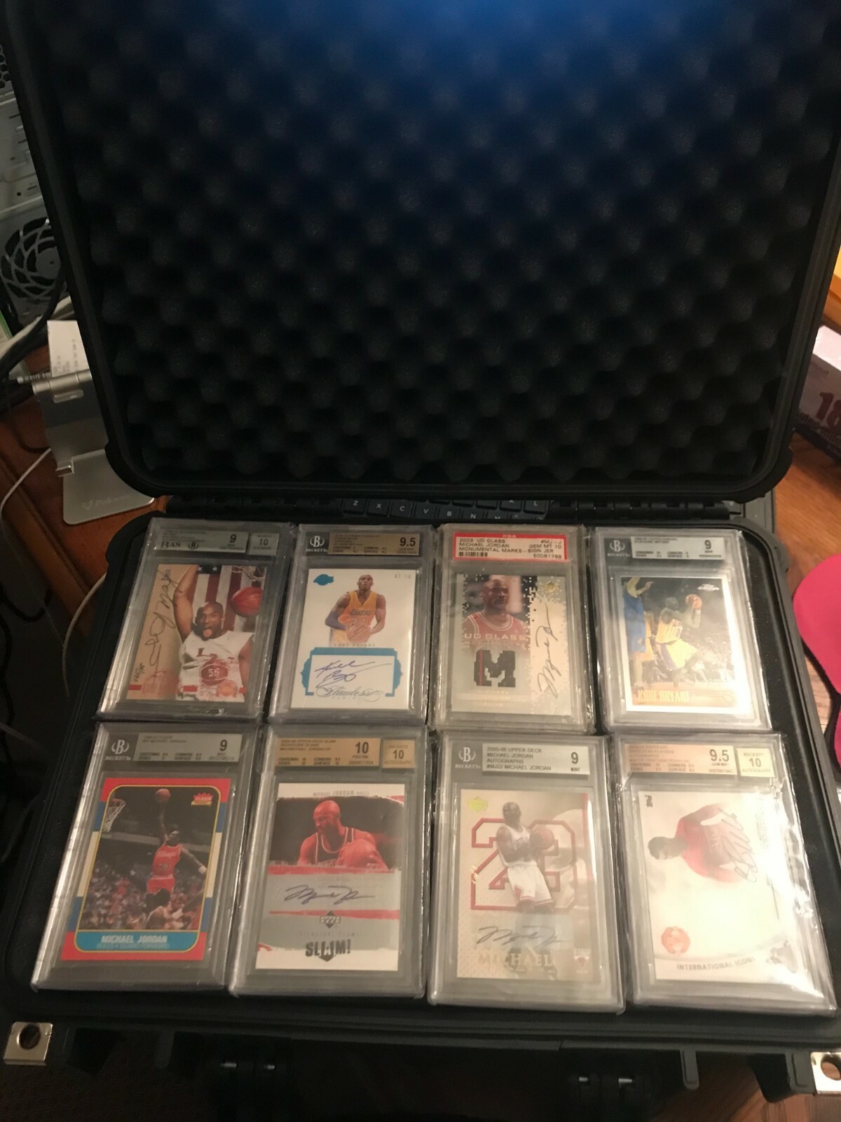 Large Graded Card Protector Slab Holder Storage Travel Case Display Box TCG+Lock
