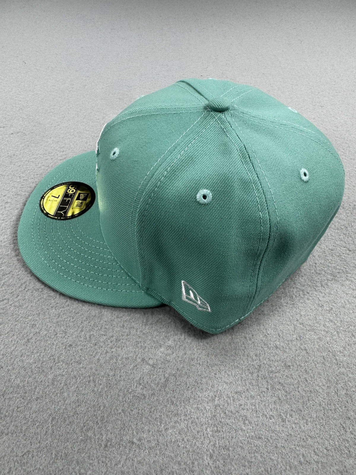New Era 59FIFTY Miami Marlins Mint Green Fitted Hat 7 1/2 MLB Cap New