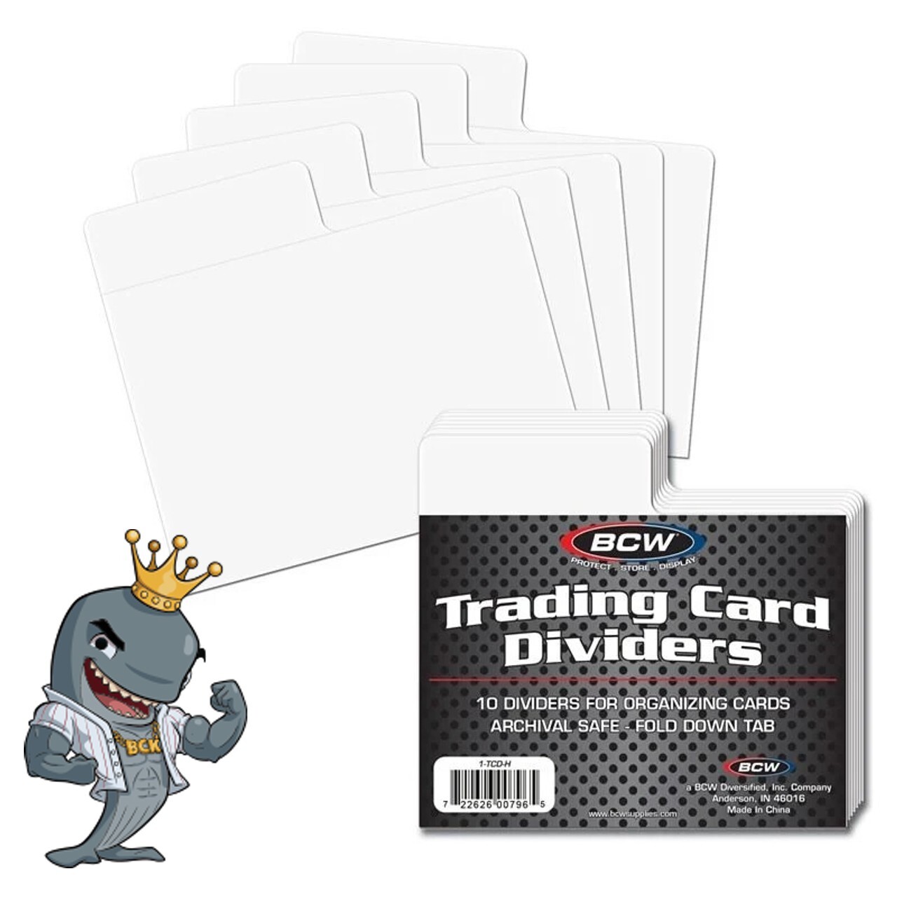 BCW Horizontal Trading Card Divider (5 Packs Of 10) (50 Total) FREE SHIP