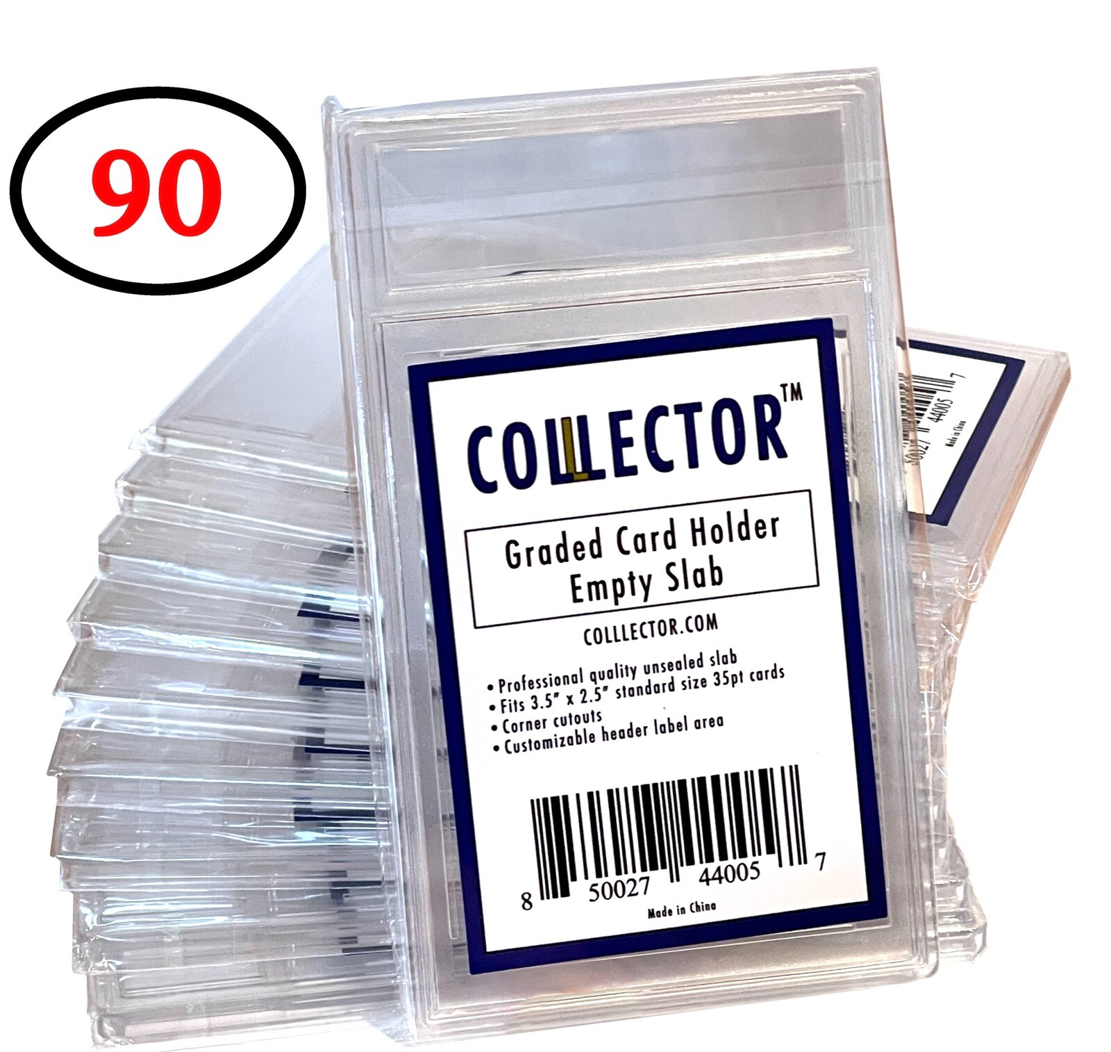 90 Empty Graded Card Holders/Slabs – Professional Quality – Colllector Brand