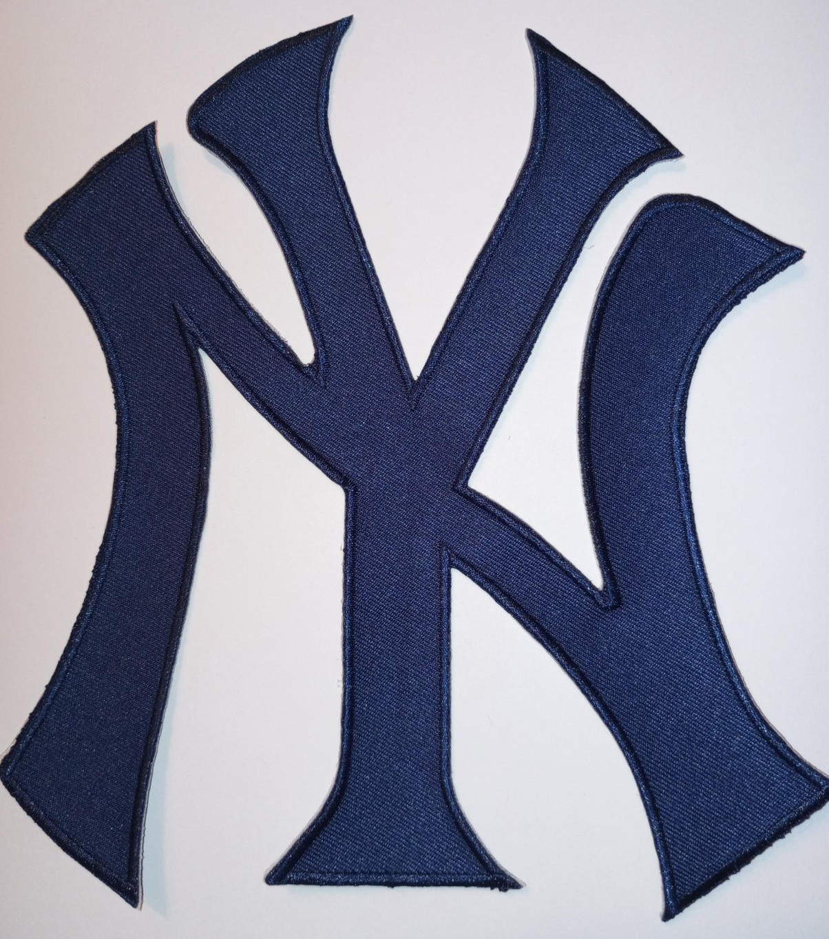 New York Yankees NY~Embroidered PATCH~LARGE~7 3/4″ x 7 1/8″~Iron & Sew On~MLB~
