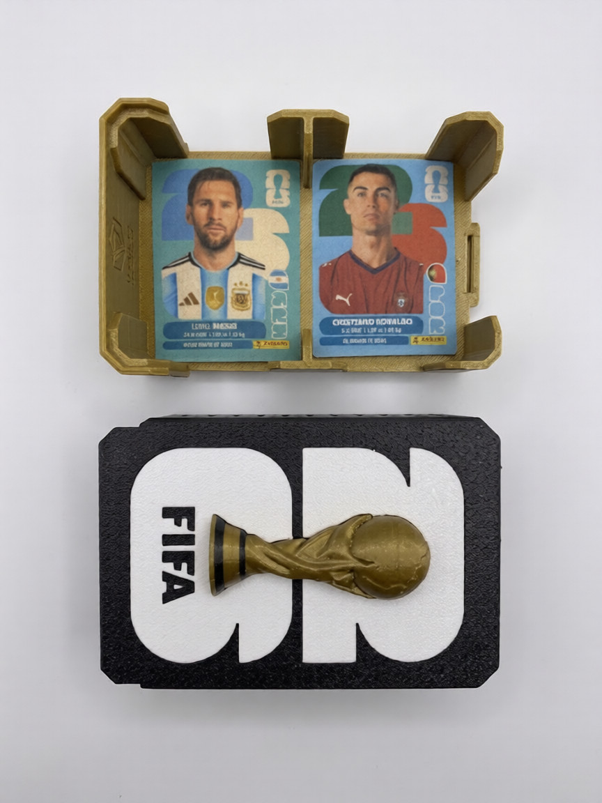 FIFA World Cup Large Sticker Card Storage Box Holder Case Drawer Fits 500+ Cards