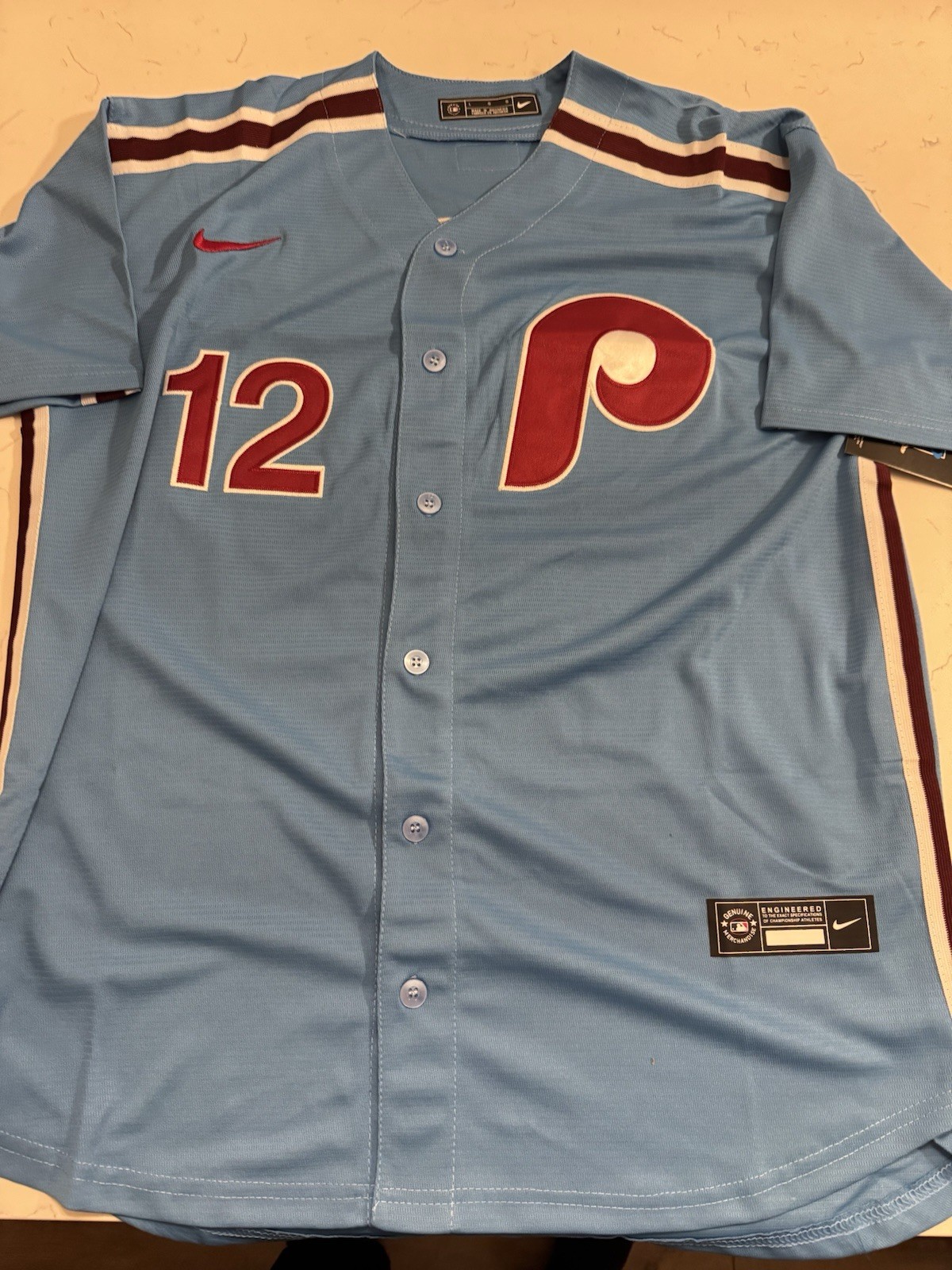 Kyle SCHWARBER Philadelphia Phillies #12 Powder Blue Jersey Adult All Sizes NWT