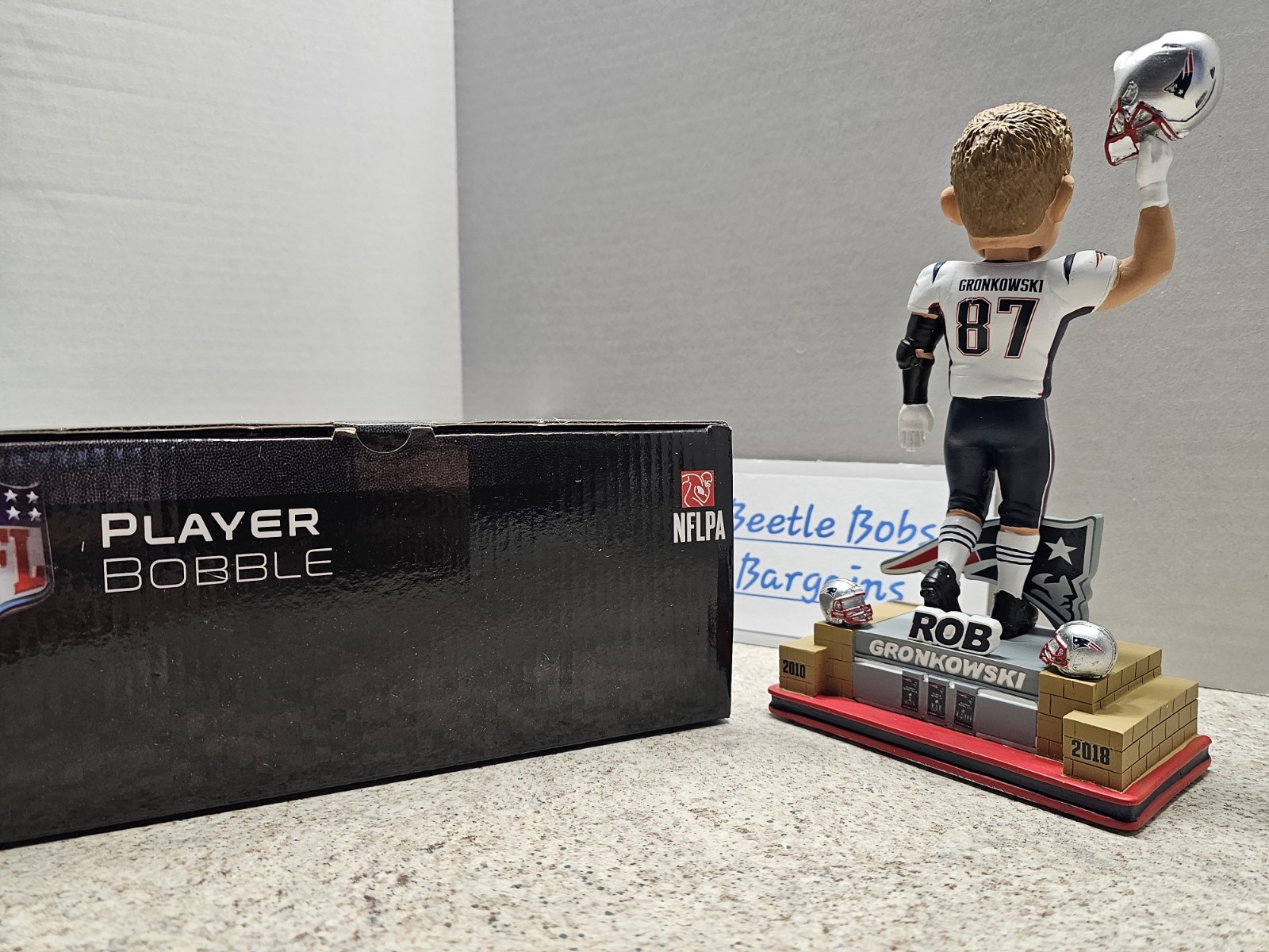Rob Gronkowski New England Patriots NFL FOCO #’d 80/1087 Bobblehead NIB Farewell