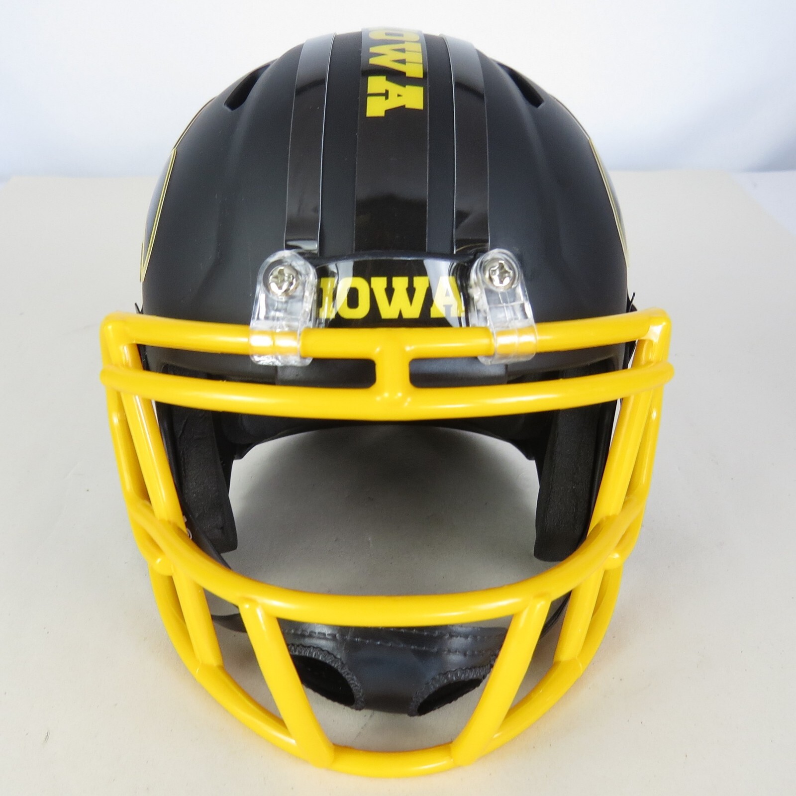 Iowa Hawkeyes Alternate Custom Mini Helmet Black Satin