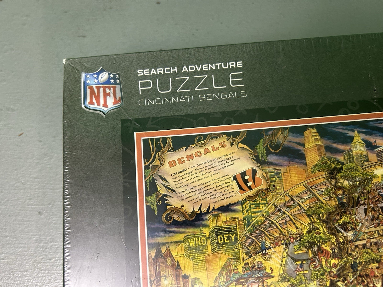 CINCINNATI BENGALS Joe Journeyman Puzzle New/Sealed 2015 (500 pcs) NFL Football