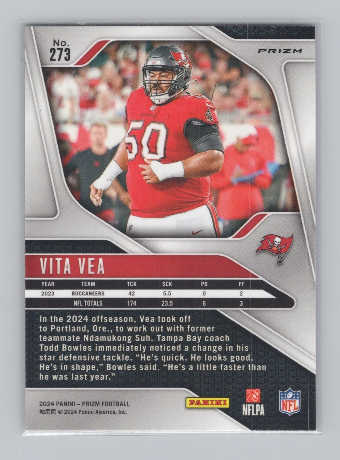 Vita Vea 2024 Prizm #273 Orange Lazer Prizm
