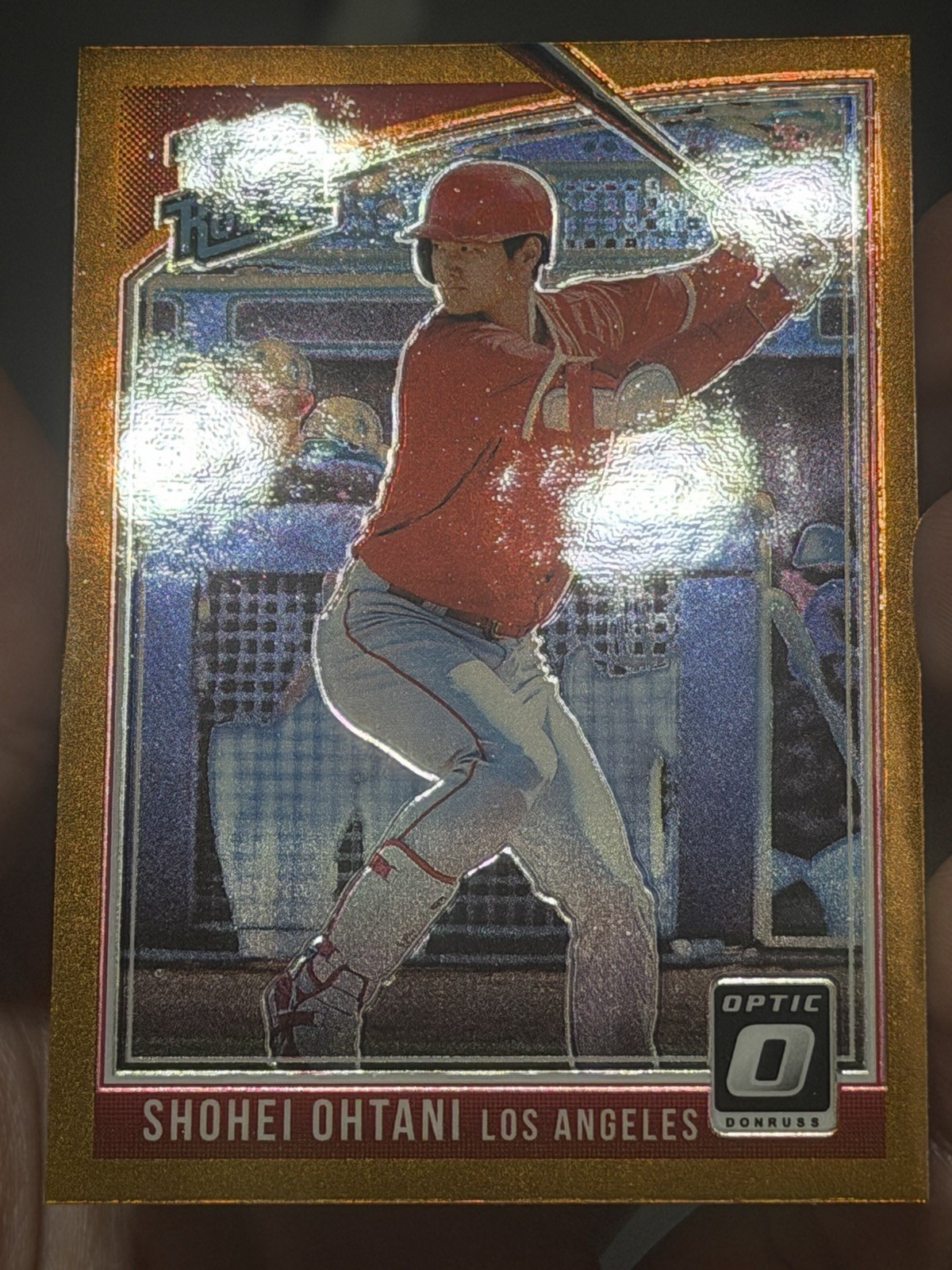 2018 Panini Donruss Optic #56 Shohei Ohtani RC Bronze Prizm Rated Rookie Batting