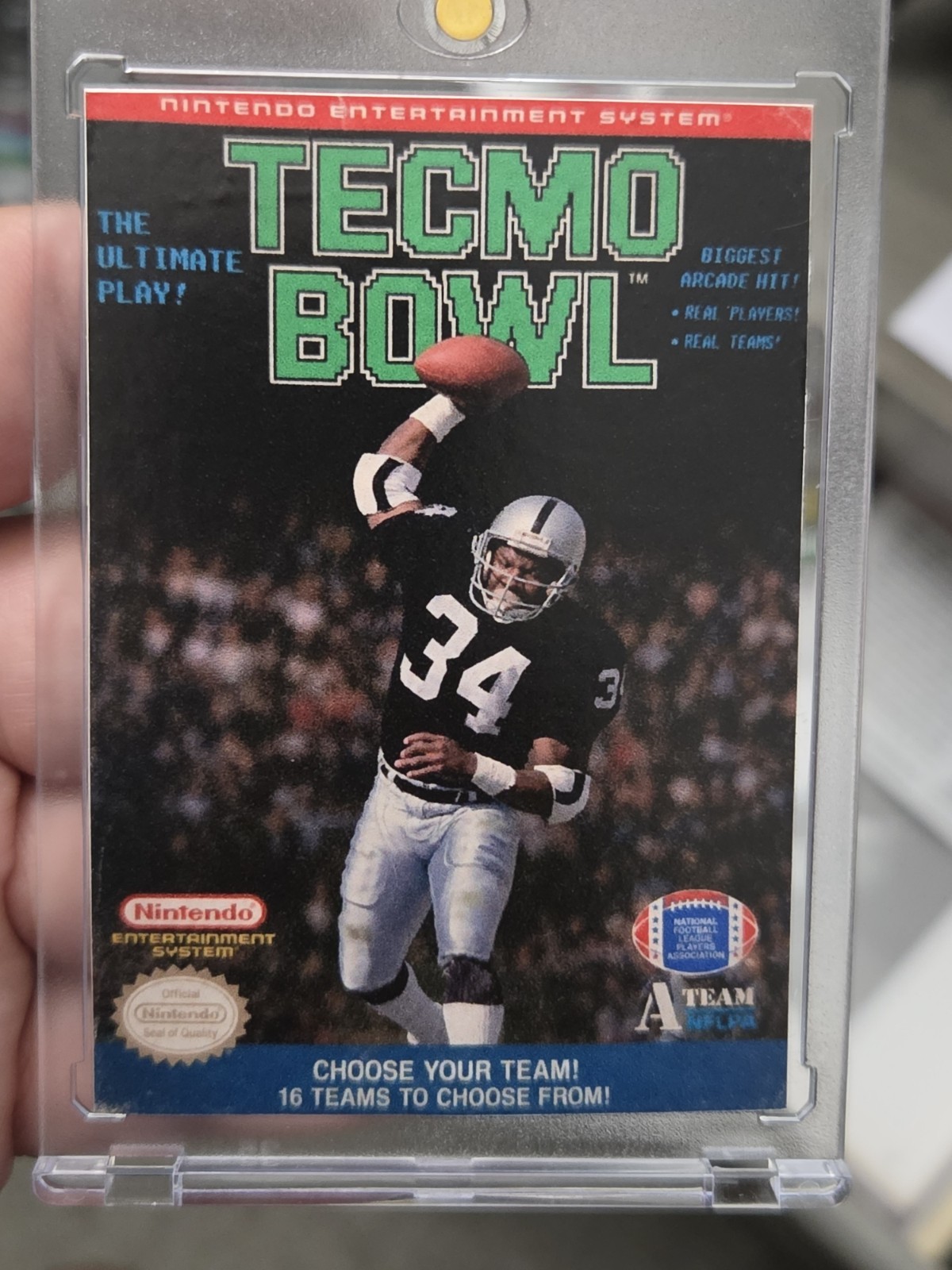 Bo Jackson #Tecmo Bowl SSP Custom DOUBLE Sided Fan Art Card