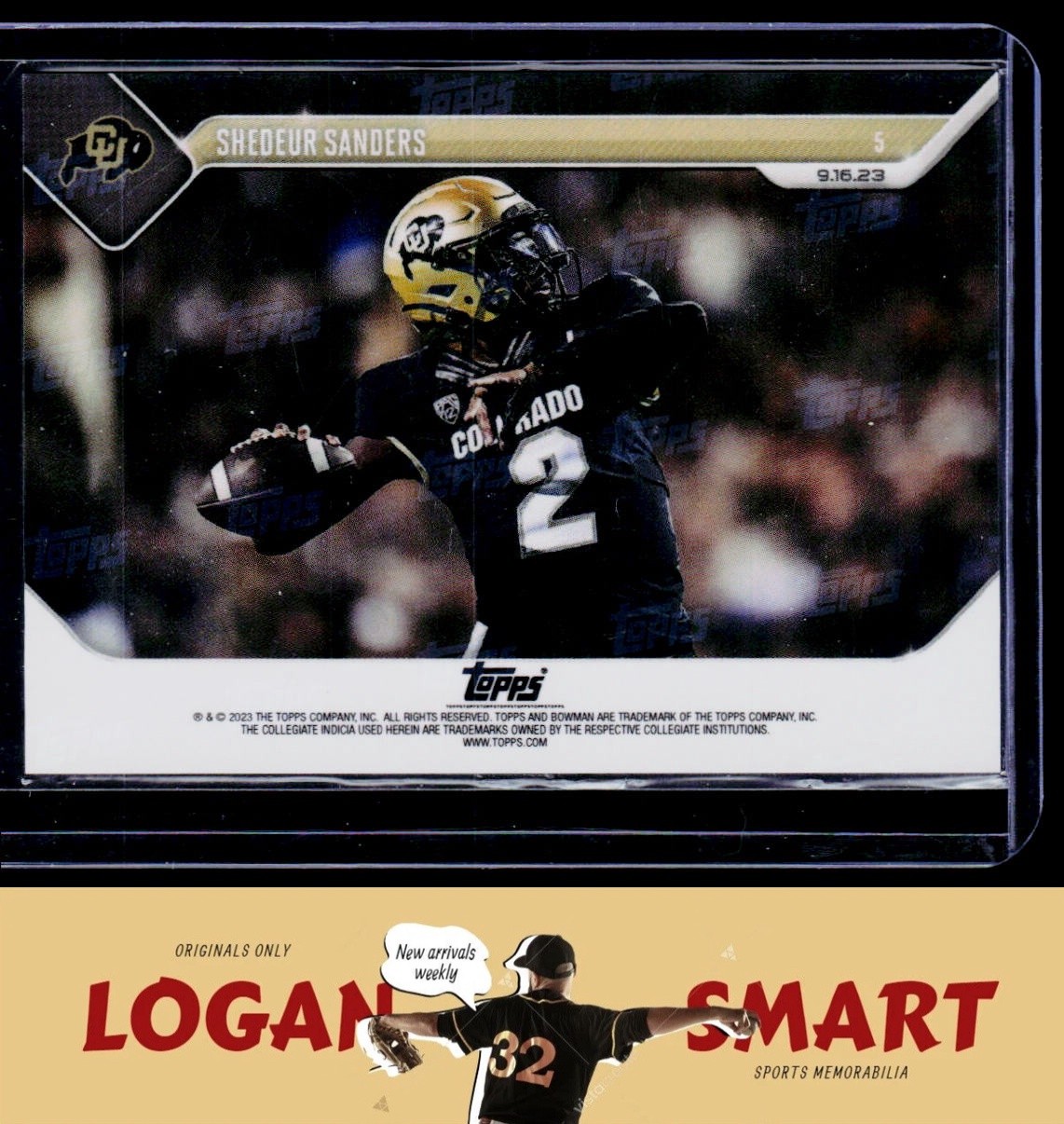 Shedeur Sanders 2023 Bowman U Now #5 Colorado Buffaloes
