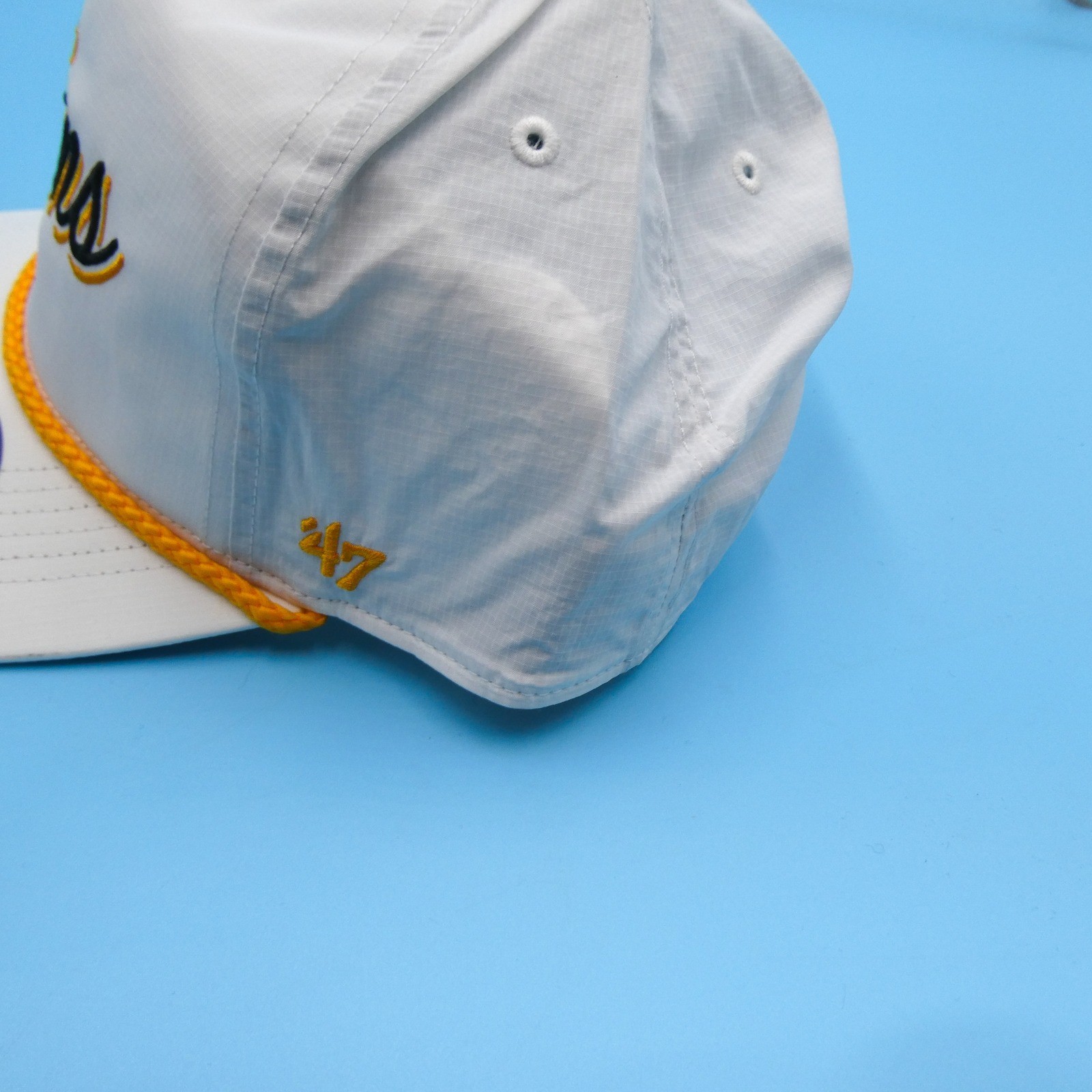’47 Brand Hat Mens One Size Hitch Boston Bruins White Rope Nylon Snapback Cap