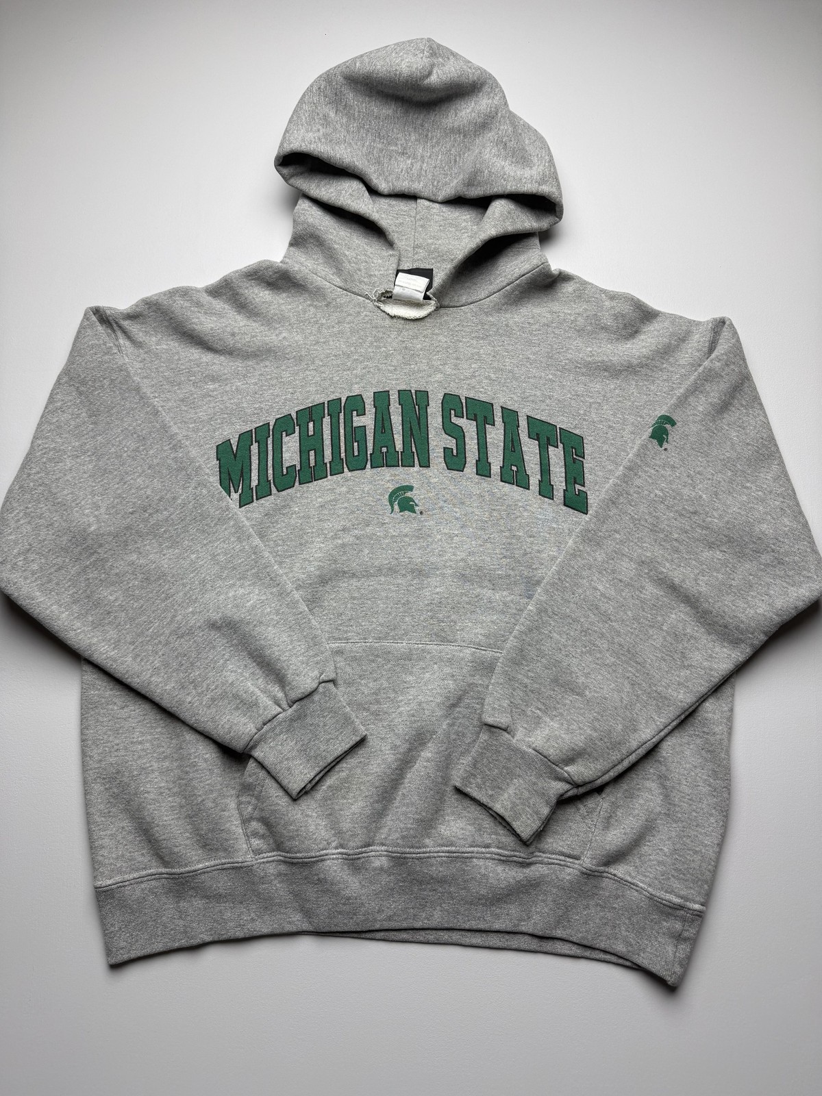Michigan State Spartans Sweatshirt Mens Large Gray NCAA Basketball College Issue