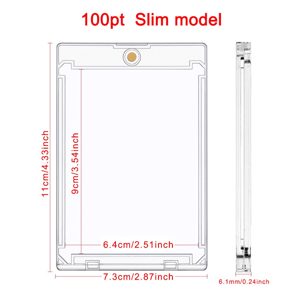 10-240PCS Magnetic Card Holder Trading Card Sports Card Case 100PT Protectors