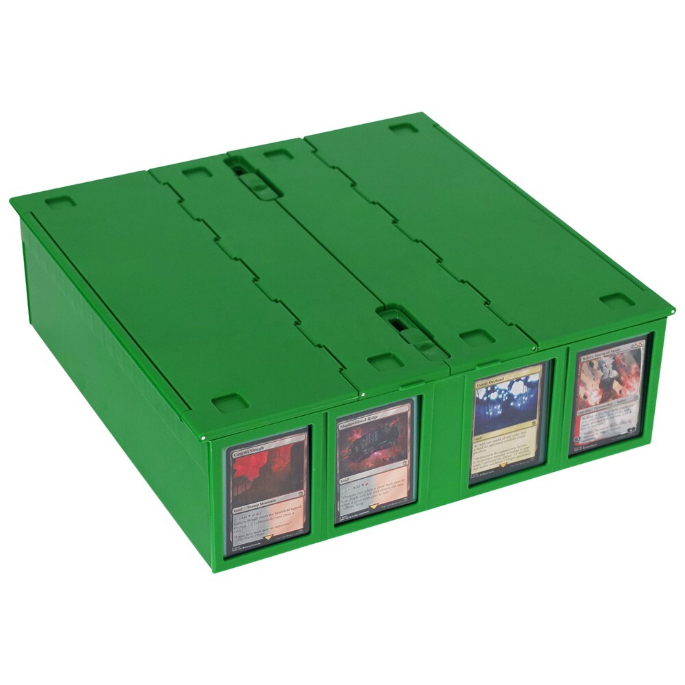 BCW Green Plastic 3200 Count Collectible Baseball Trading Card Storage Bin