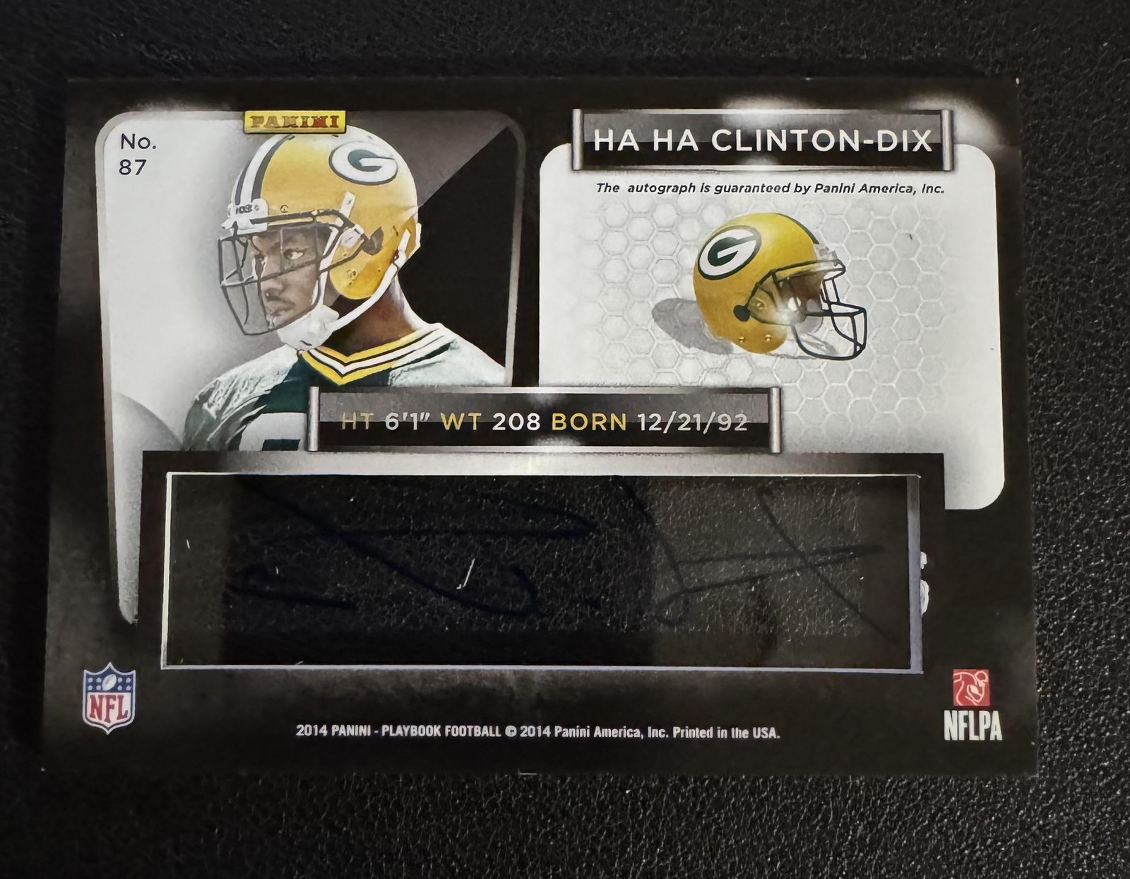 Ha Ha Clinton-Dix Rookie Auto 2014 Panini Playbook /99 #87 Packers