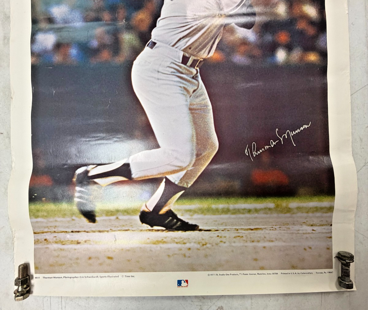 1977 78 Thurman Munson Yankees Sports Illustrated Studio One Poster 4031 Time