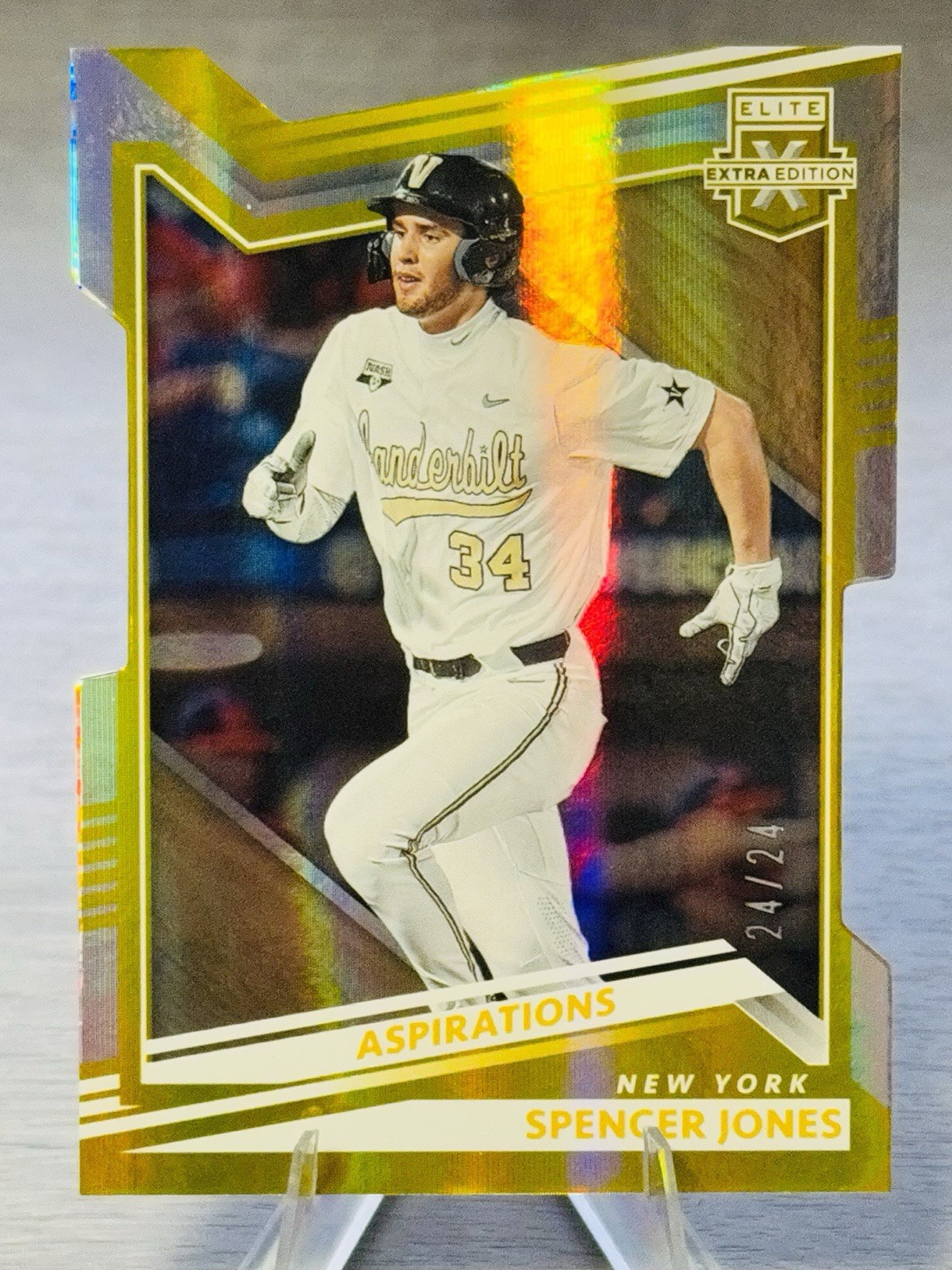 💫SPENCER JONES 2022 Panini Elite Extra Edition Aspirations Gold /24 #BOOKEND!💫