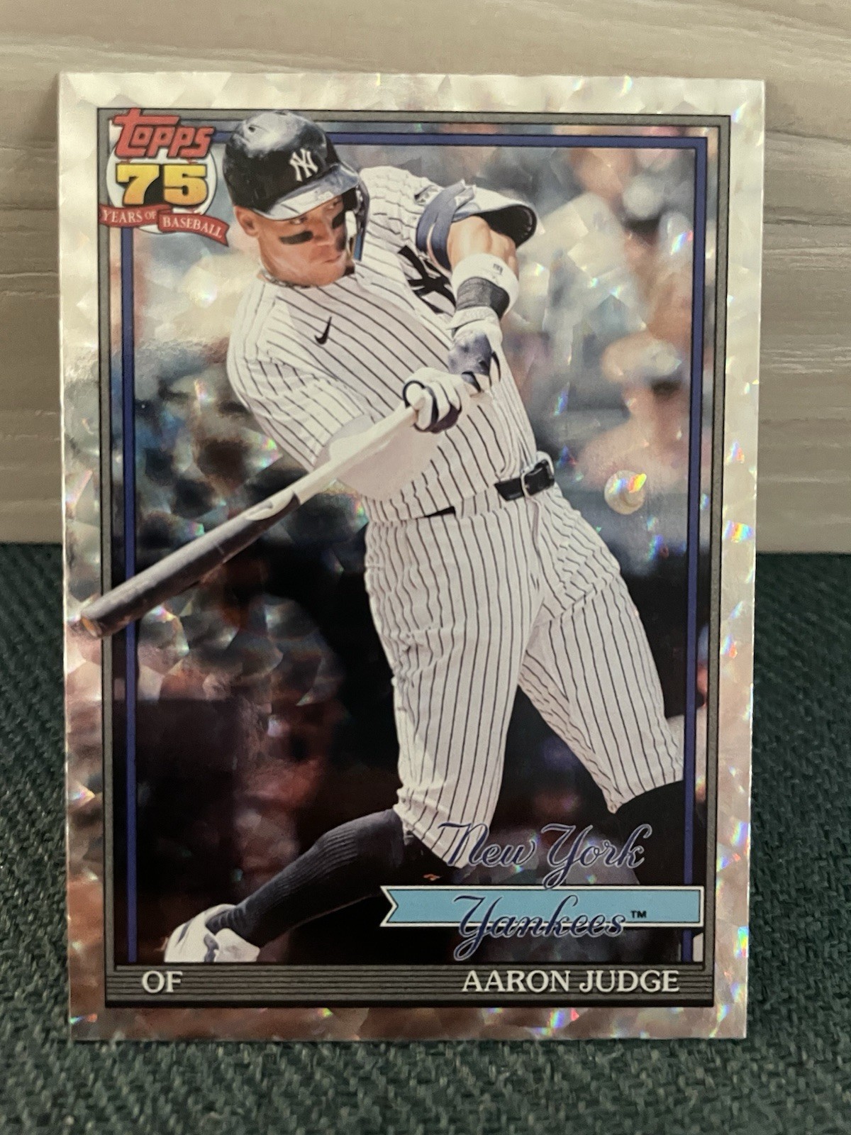 2026 Topps Series 1 AARON JUDGE 1991 75th CRACKLE FOIL T91-34