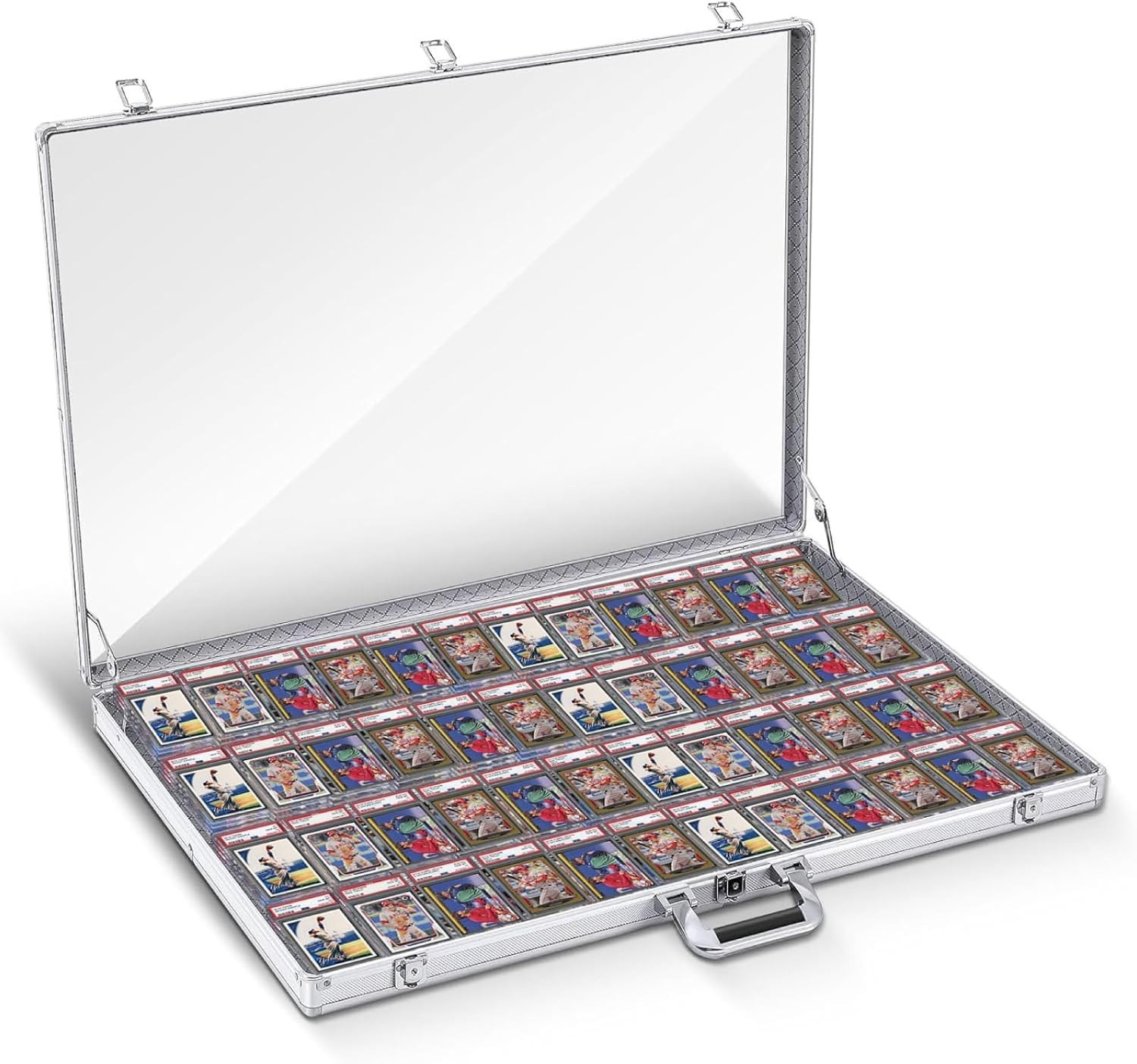 Card Show Display Case Large Aluminum 34″X22″ Lockable Trading Card Display