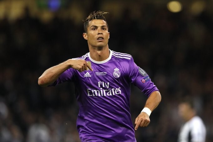Ronaldo T-Shirt #7 Real Madrid 2016-2017 UEFA Ronaldo Short Sleeve