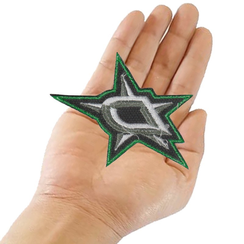 Wholesale Dallas Stars Logo Size 3.3 in x 2.8 in Sew Embroidered Iron On Patches