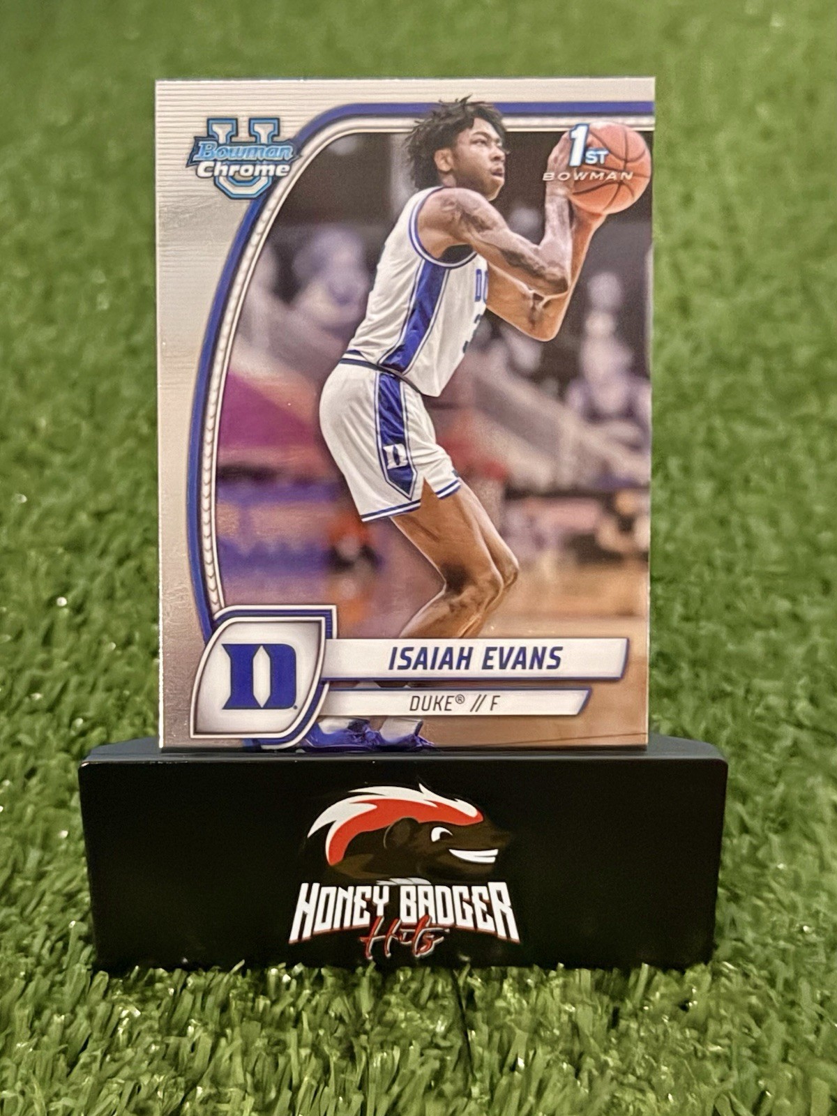 2024-25 Bowman Chrome U Isaiah Evans 1st Bowman Duke RC Rookie NBA Draft