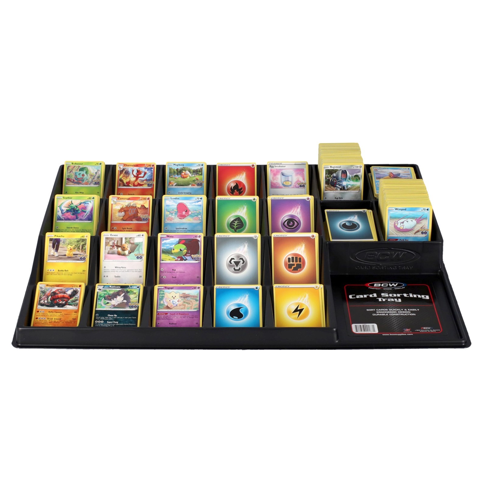 2-PACK BCW 24 Cell Black Card Sorting Tray Organizer Holder for Trading Cards